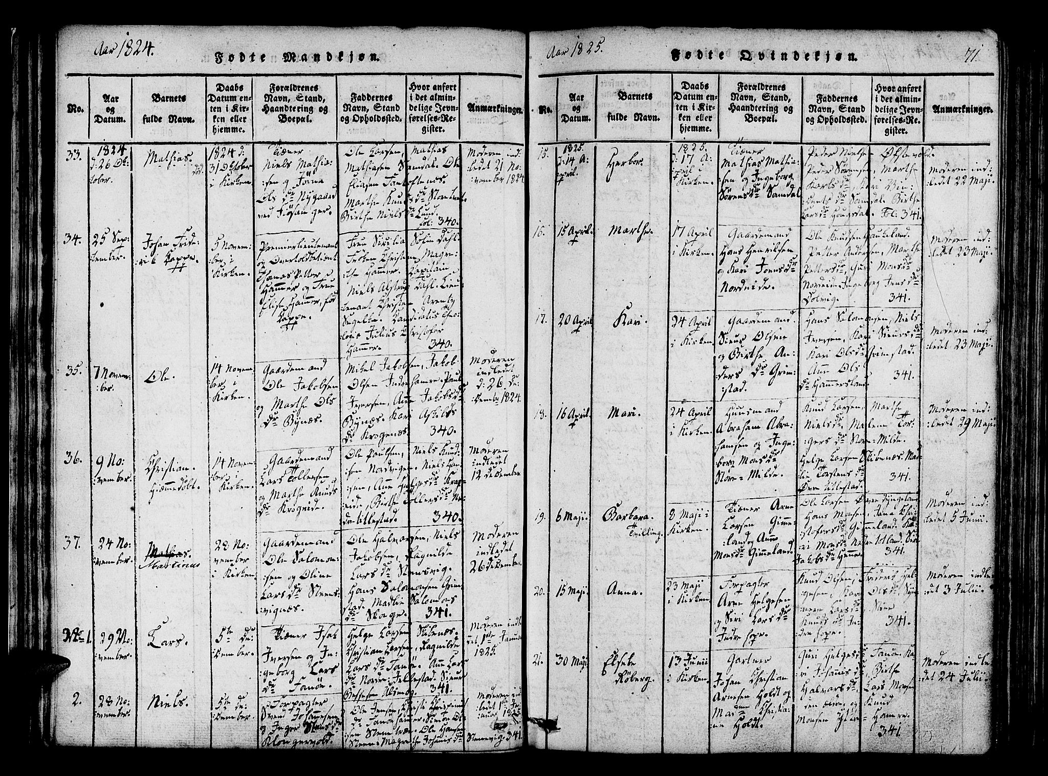 Fana Sokneprestembete, AV/SAB-A-75101/H/Haa/Haaa/L0007: Parish register (official) no. A 7, 1816-1828, p. 71