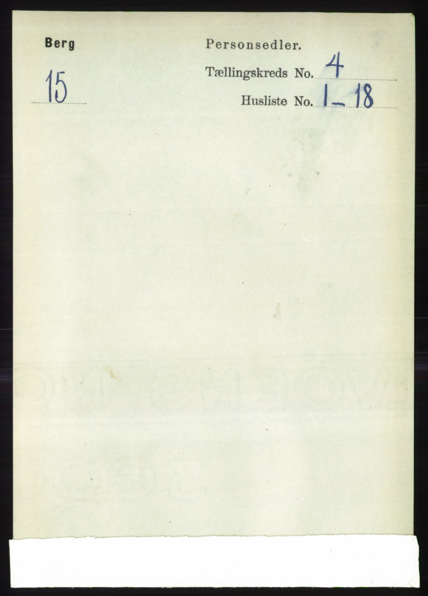 RA, 1891 census for 1929 Berg, 1891, p. 1641
