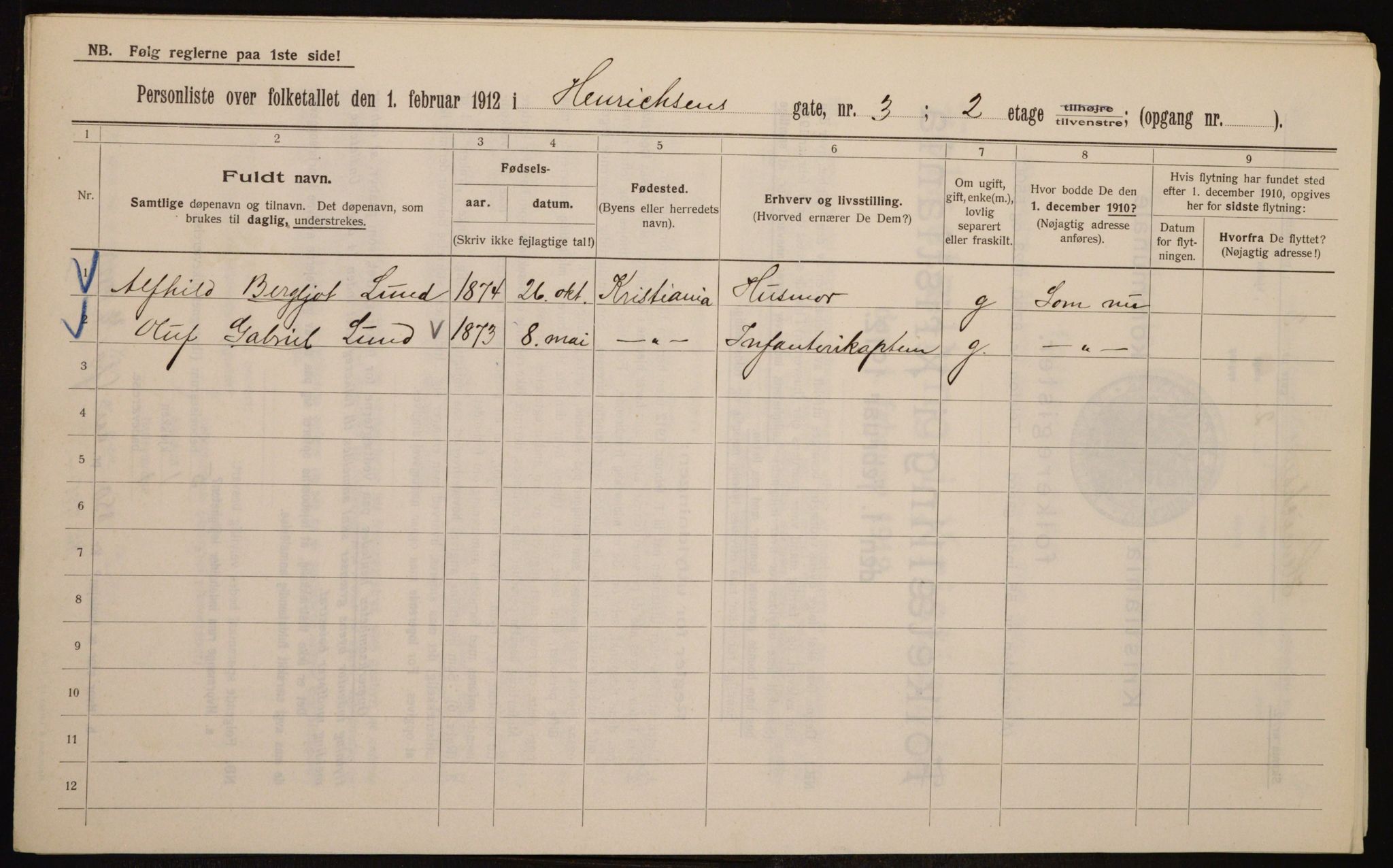 OBA, Municipal Census 1912 for Kristiania, 1912, p. 38893