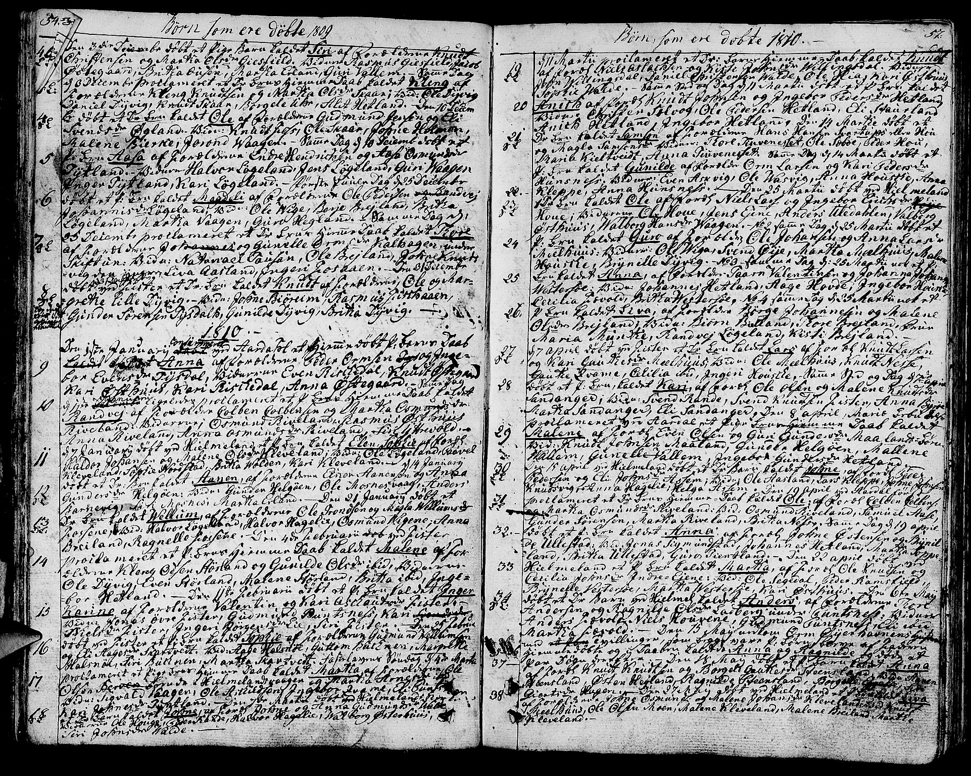 Hjelmeland sokneprestkontor, SAST/A-101843/01/IV/L0002: Parish register (official) no. A 2, 1799-1816, p. 56-57
