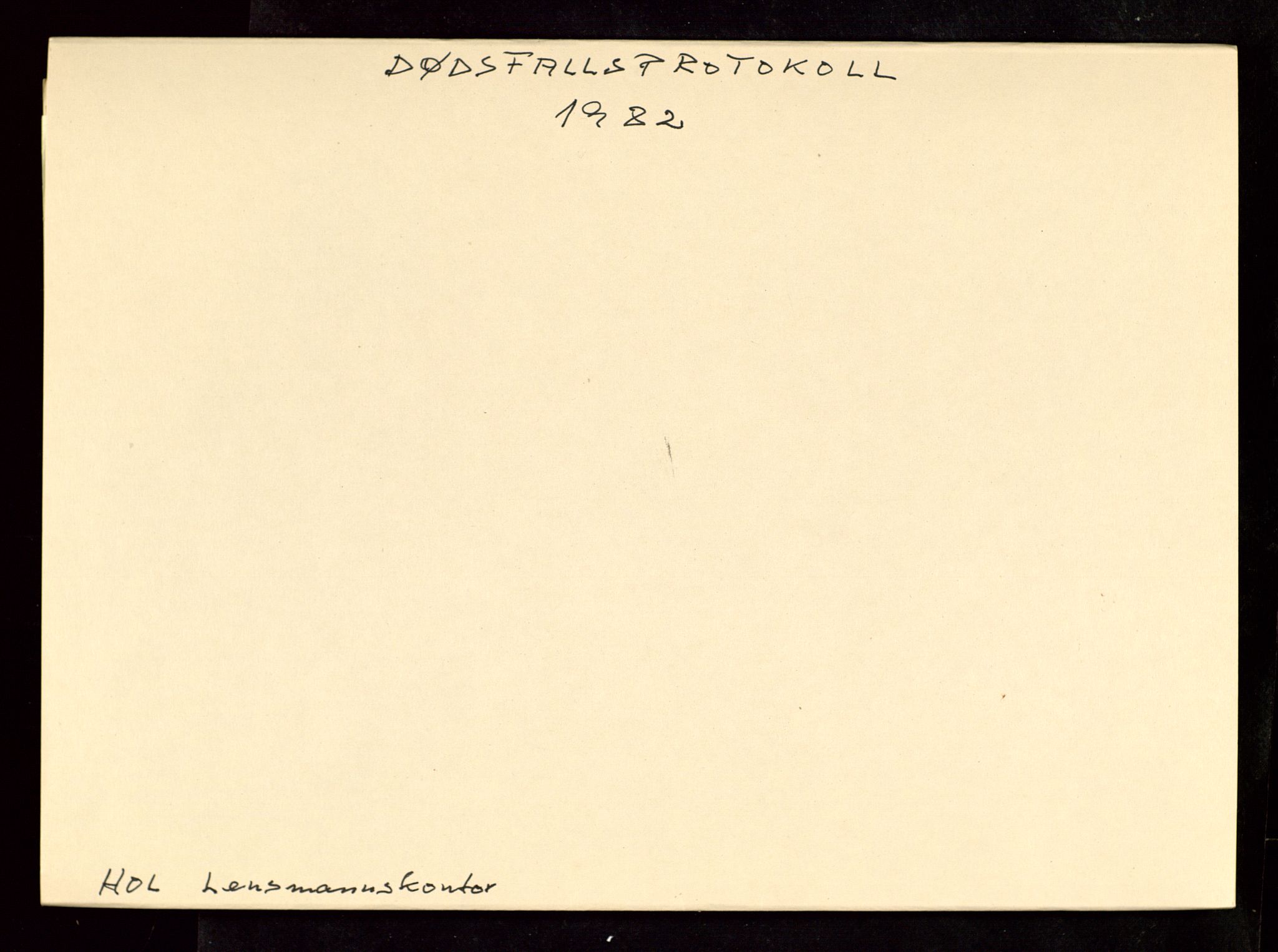 Hol lensmannskontor, AV/SAKO-A-512/H/Ha/L0011: Dødsfallsprotokoll, 1973-1984