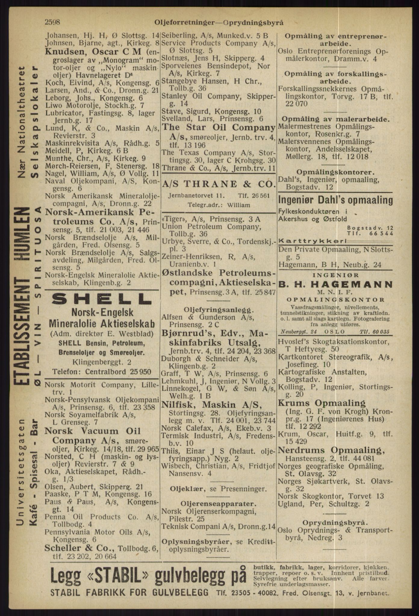 Kristiania/Oslo adressebok, PUBL/-, 1936, p. 2598