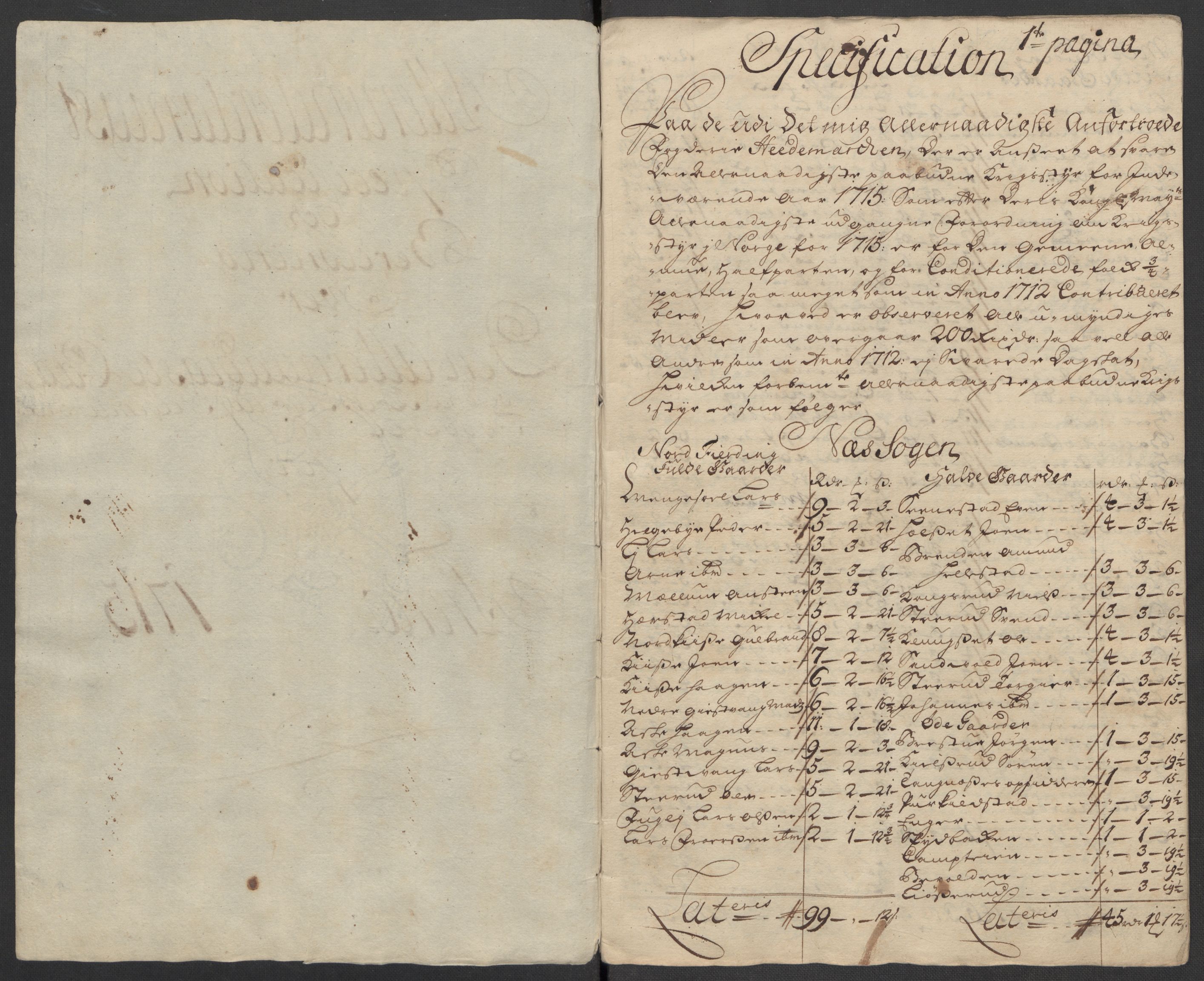 Rentekammeret inntil 1814, Reviderte regnskaper, Fogderegnskap, AV/RA-EA-4092/R16/L1053: Fogderegnskap Hedmark, 1715, p. 166