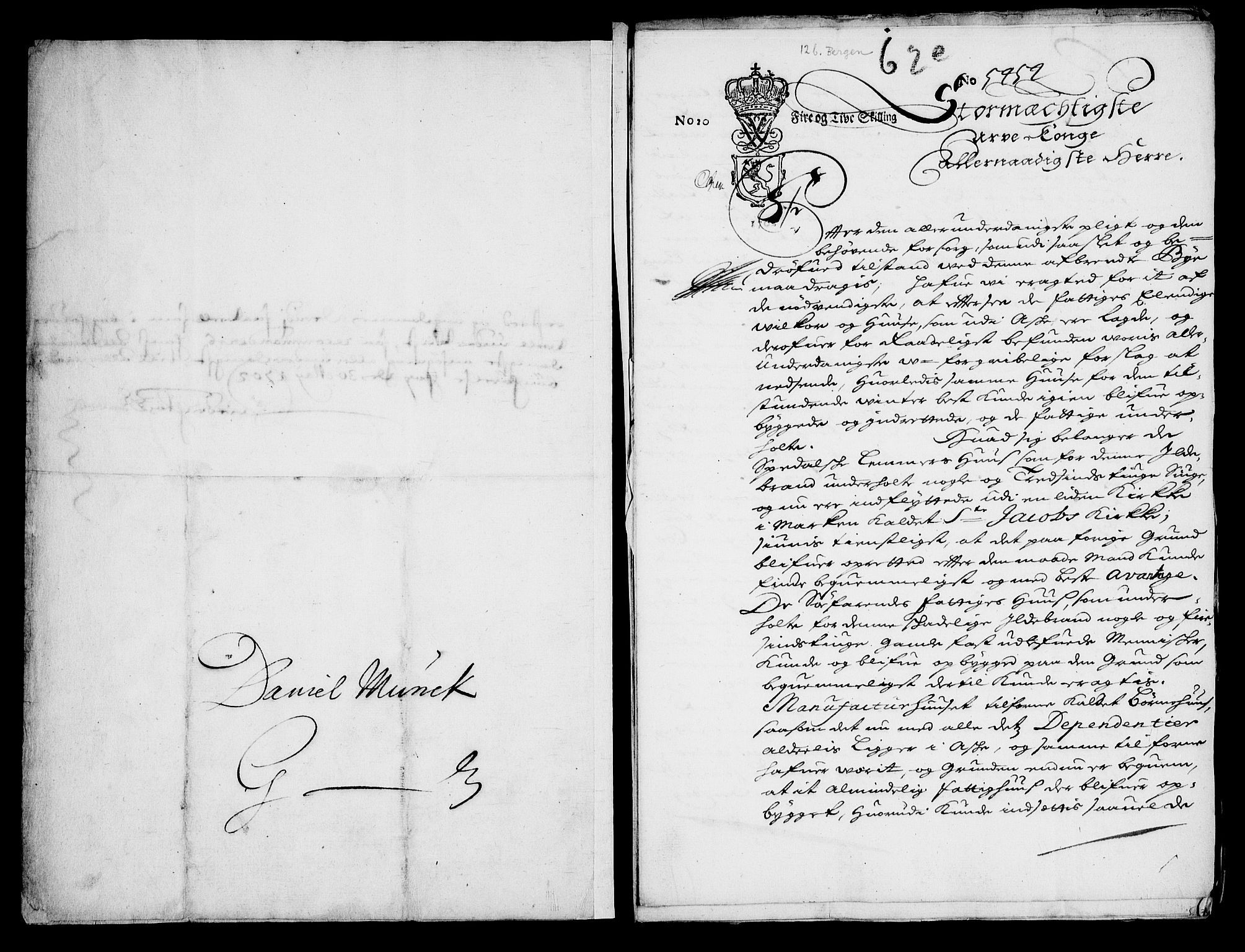 Danske Kanselli, Skapsaker, RA/EA-4061/G/L0013: Tillegg til skapsakene, 1689-1702, p. 333