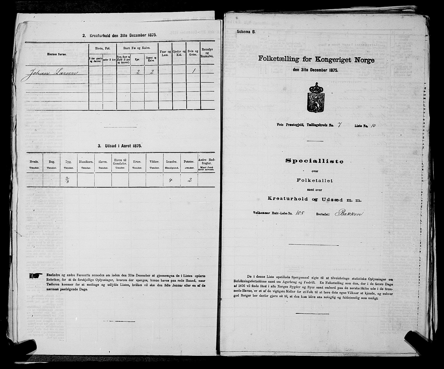 RA, 1875 census for 0227P Fet, 1875, p. 1010