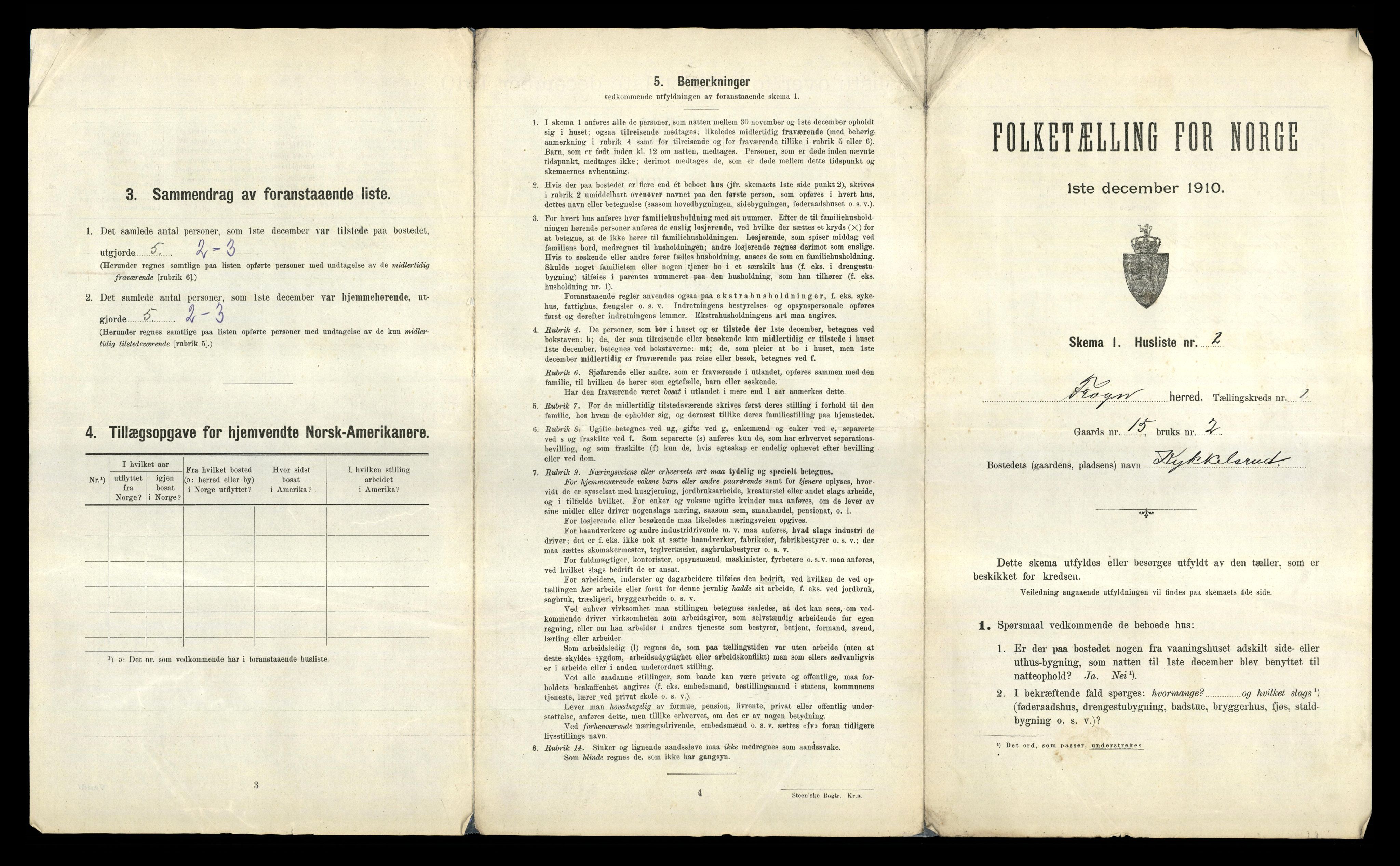 RA, 1910 census for Frogn, 1910, p. 24