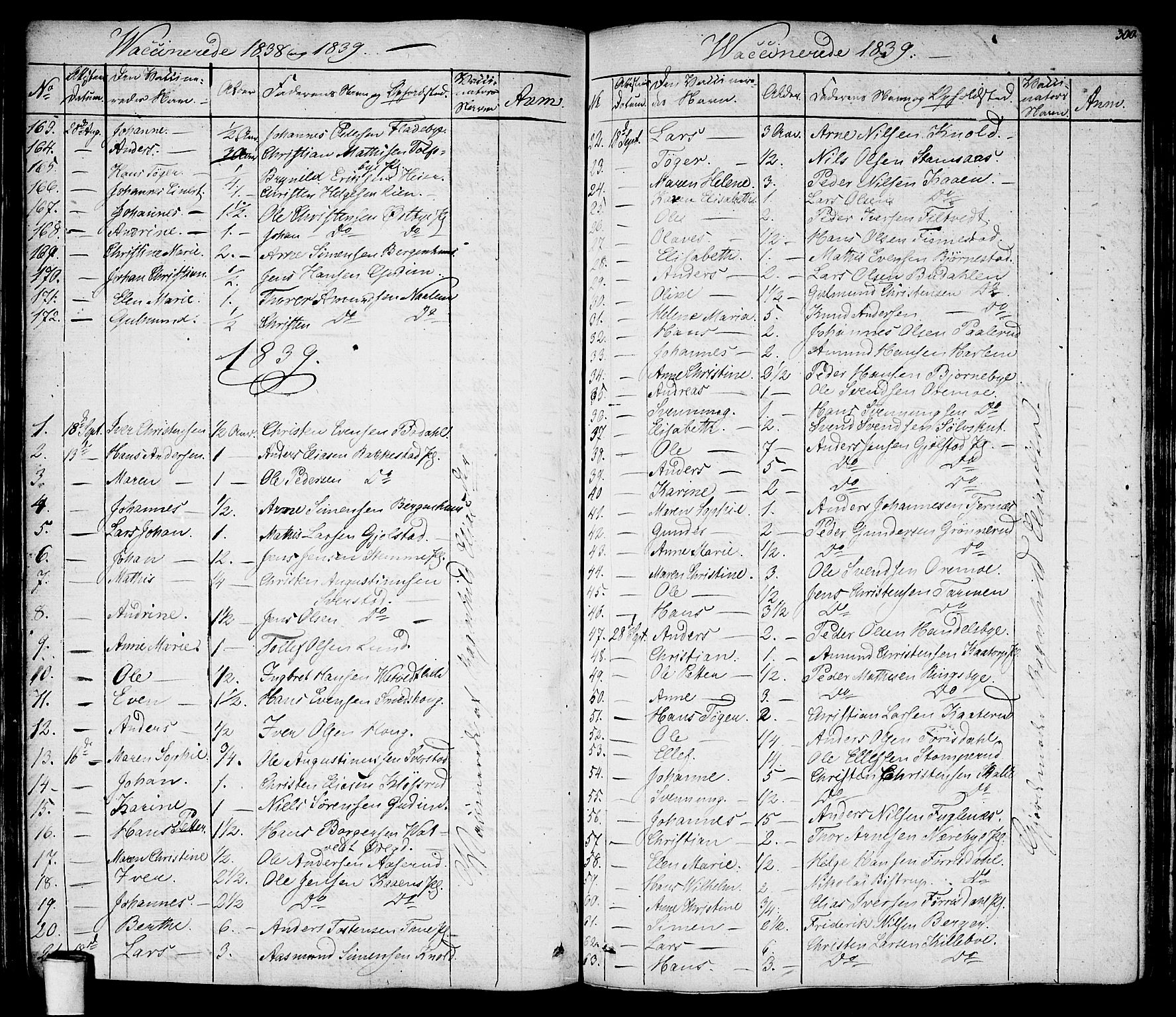 Rakkestad prestekontor Kirkebøker, SAO/A-2008/F/Fa/L0007: Parish register (official) no. I 7, 1825-1841, p. 300