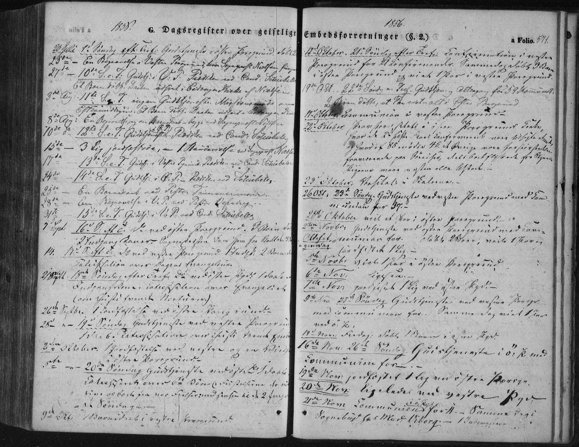 Porsgrunn kirkebøker , SAKO/A-104/F/Fa/L0006: Parish register (official) no. 6, 1841-1857, p. 571