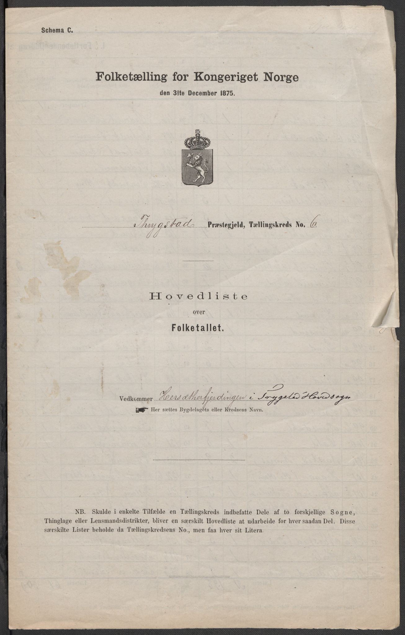 RA, 1875 census for 0122P Trøgstad, 1875, p. 16