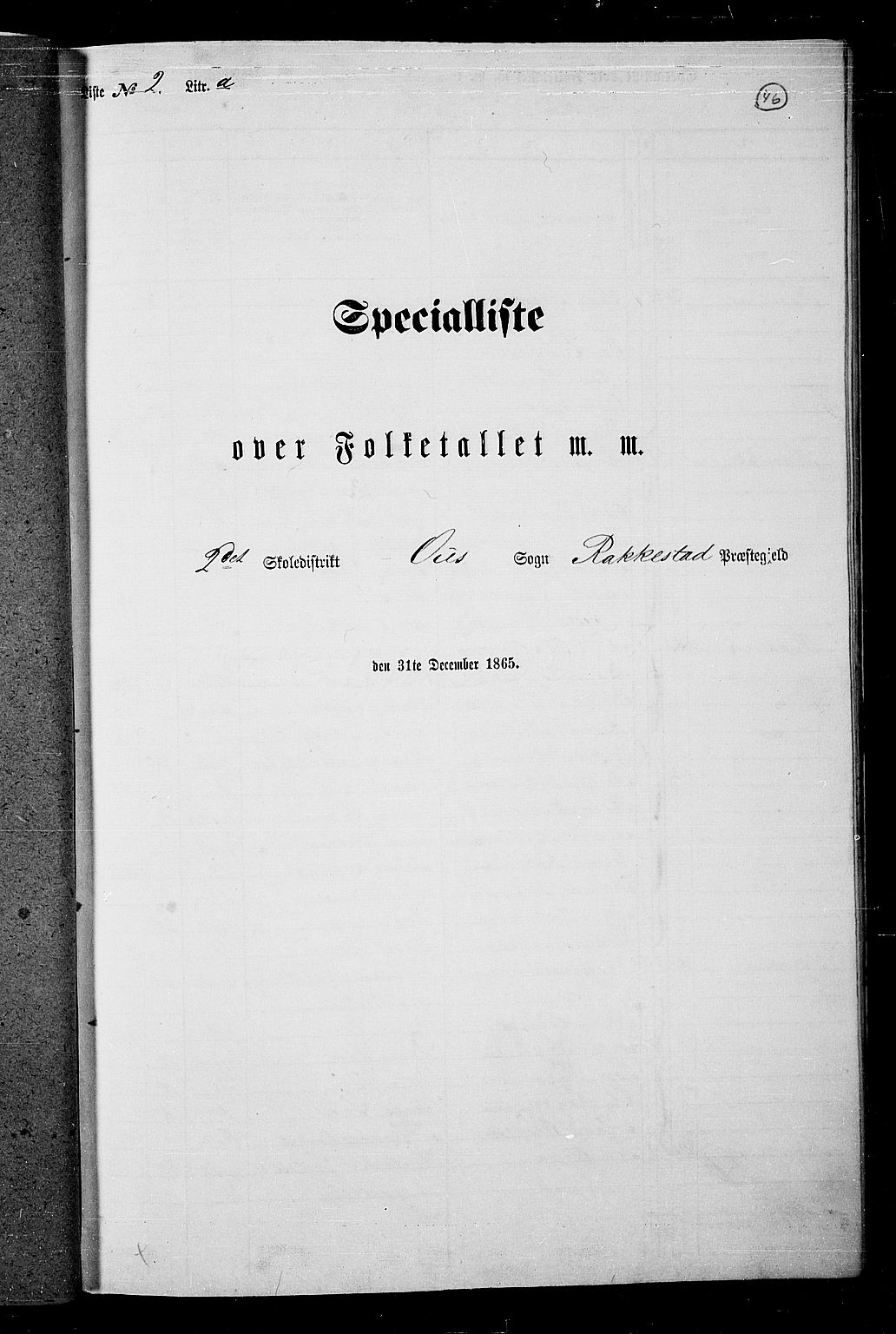 RA, 1865 census for Rakkestad, 1865, p. 45