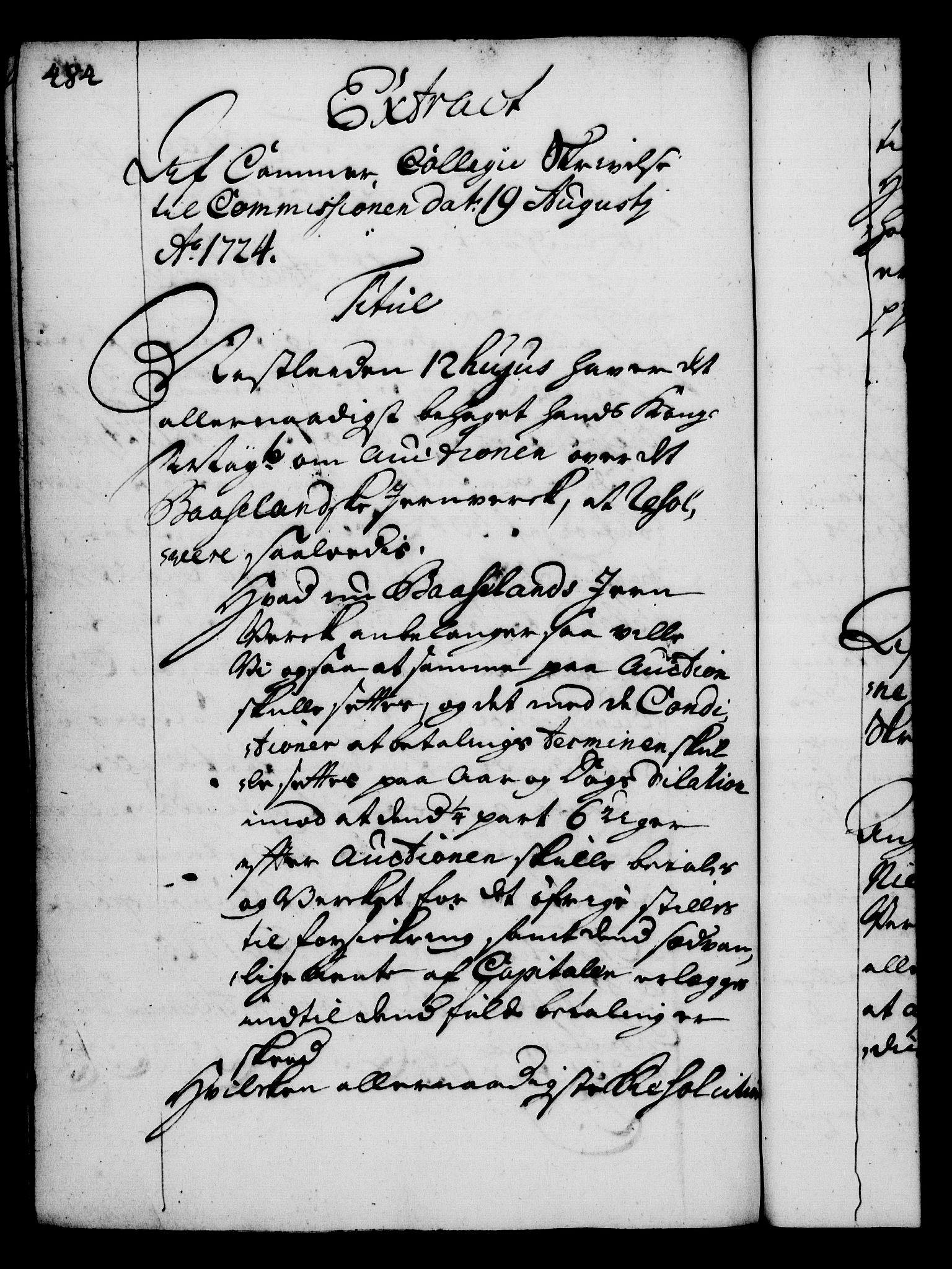 Rentekammeret, Kammerkanselliet, AV/RA-EA-3111/G/Gg/Gga/L0002: Norsk ekspedisjonsprotokoll med register (merket RK 53.2), 1723-1727, p. 484