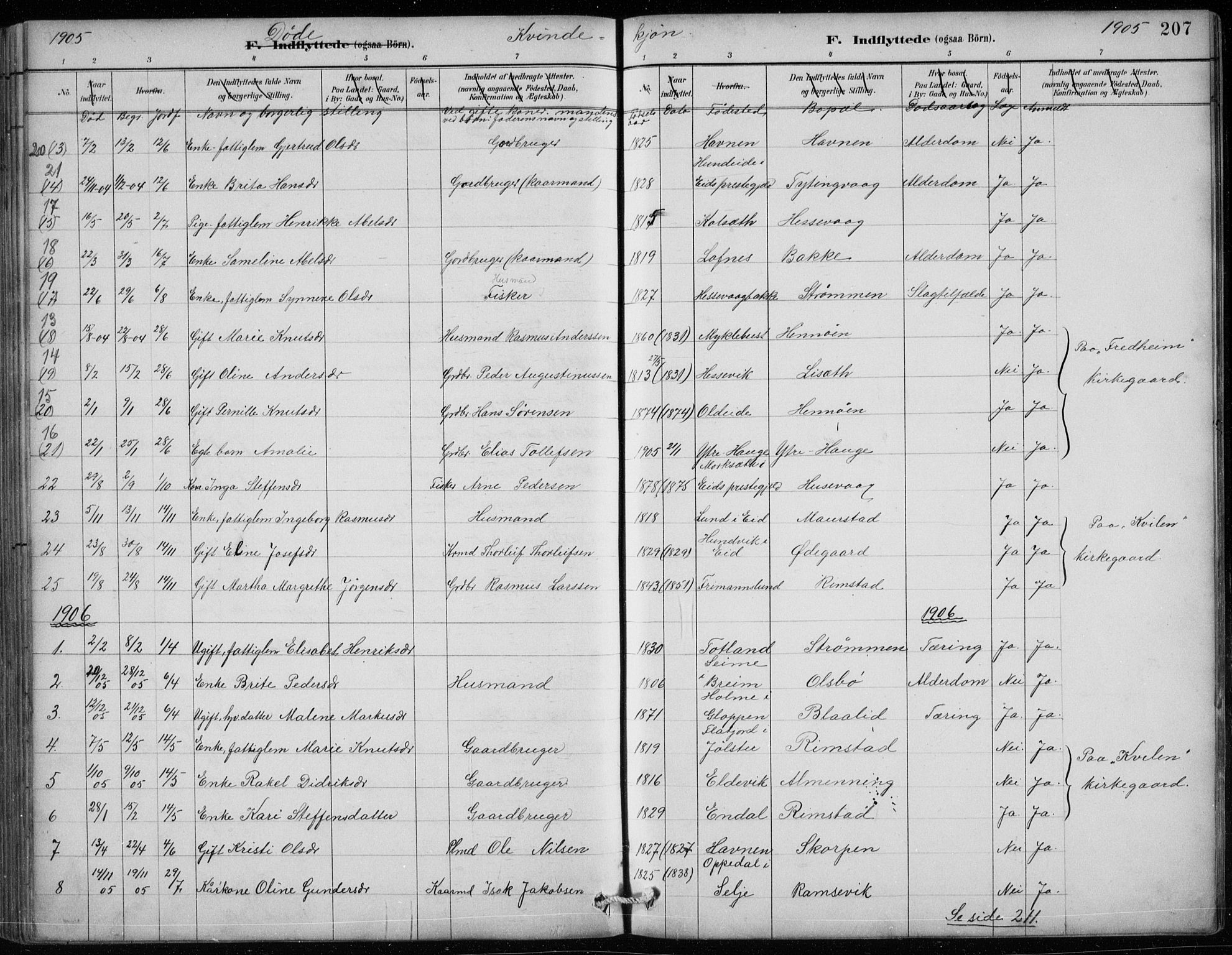 Davik sokneprestembete, AV/SAB-A-79701/H/Hab/Habc/L0002: Parish register (copy) no. C 2, 1889-1906, p. 207