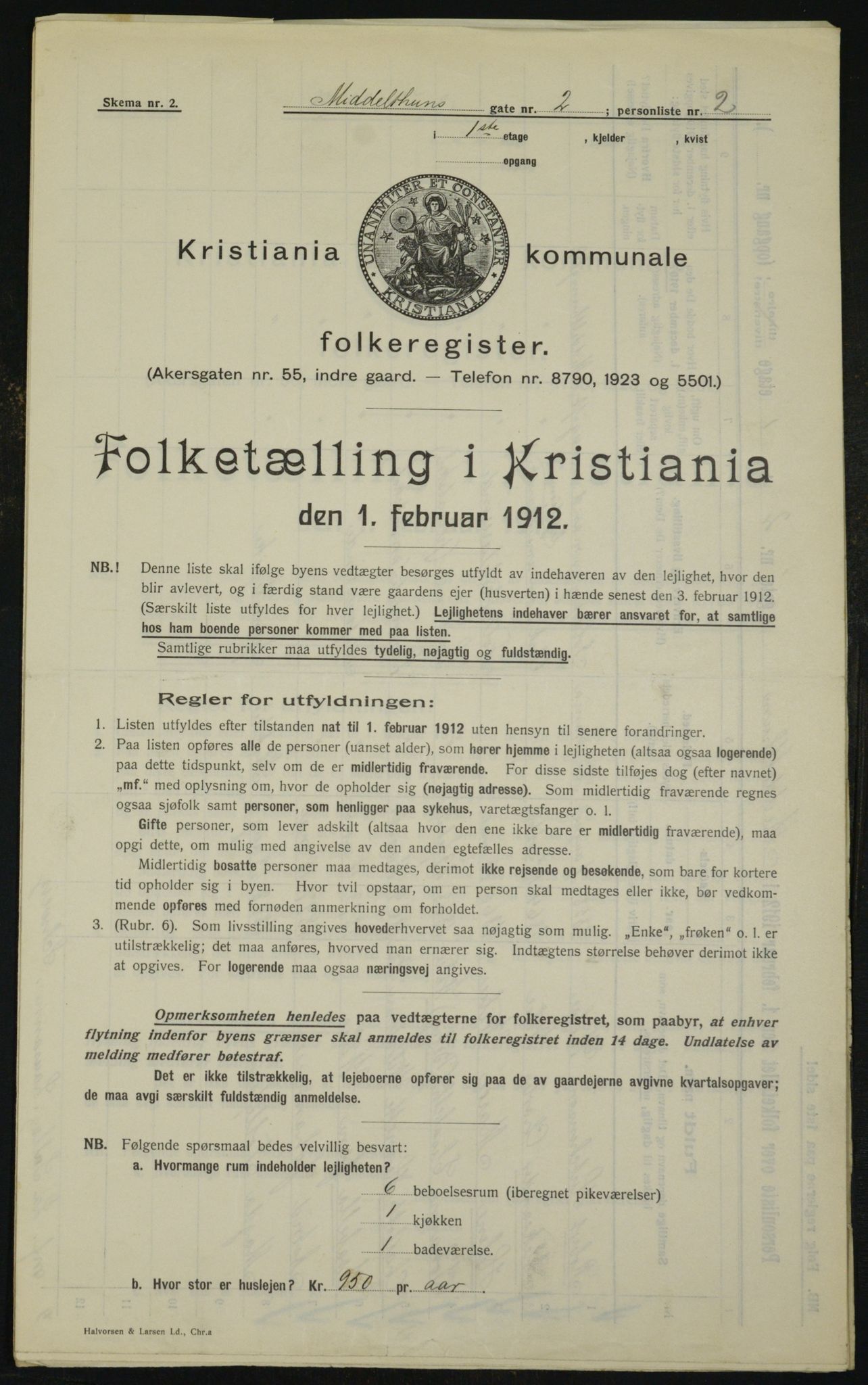 OBA, Municipal Census 1912 for Kristiania, 1912, p. 65817