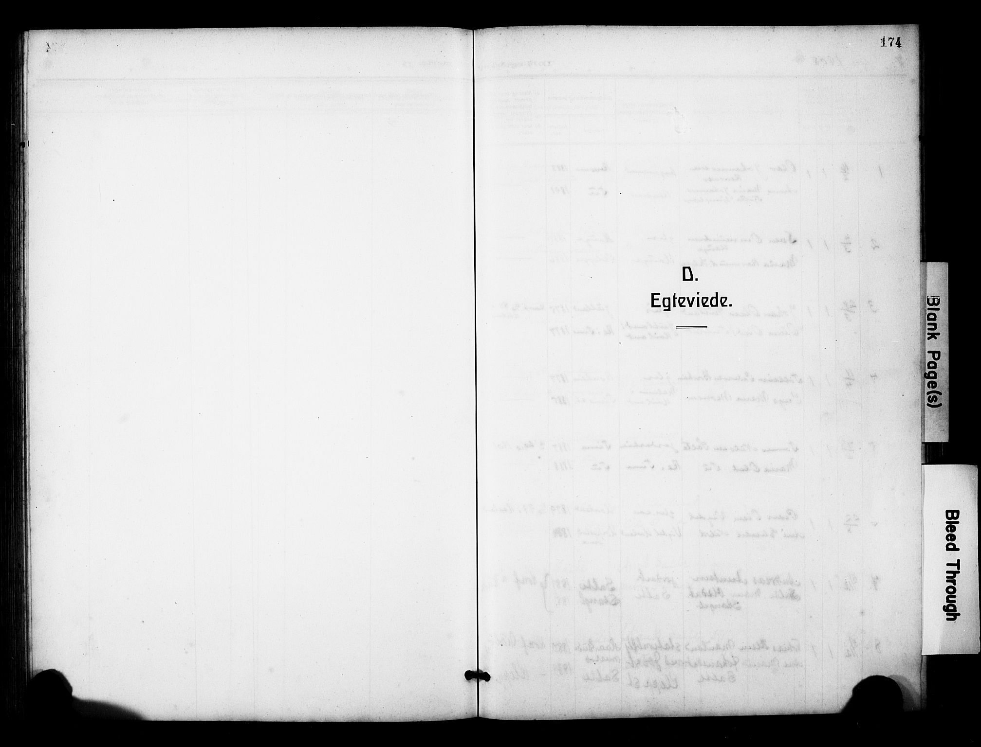 Klepp sokneprestkontor, SAST/A-101803/001/3/30BB/L0007: Parish register (copy) no. B 7, 1908-1934, p. 174