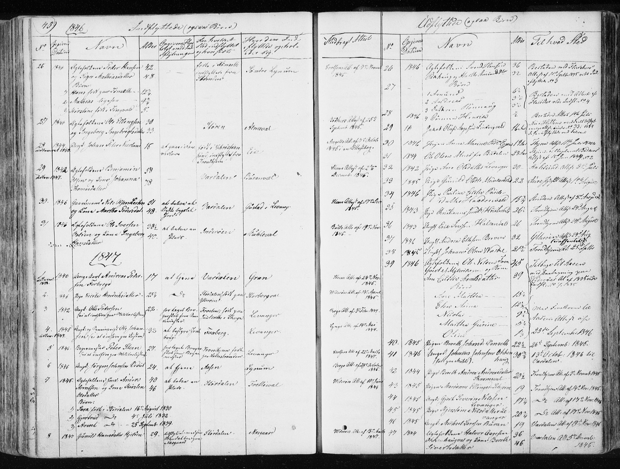 Ministerialprotokoller, klokkerbøker og fødselsregistre - Nord-Trøndelag, SAT/A-1458/717/L0154: Parish register (official) no. 717A06 /1, 1836-1849, p. 459