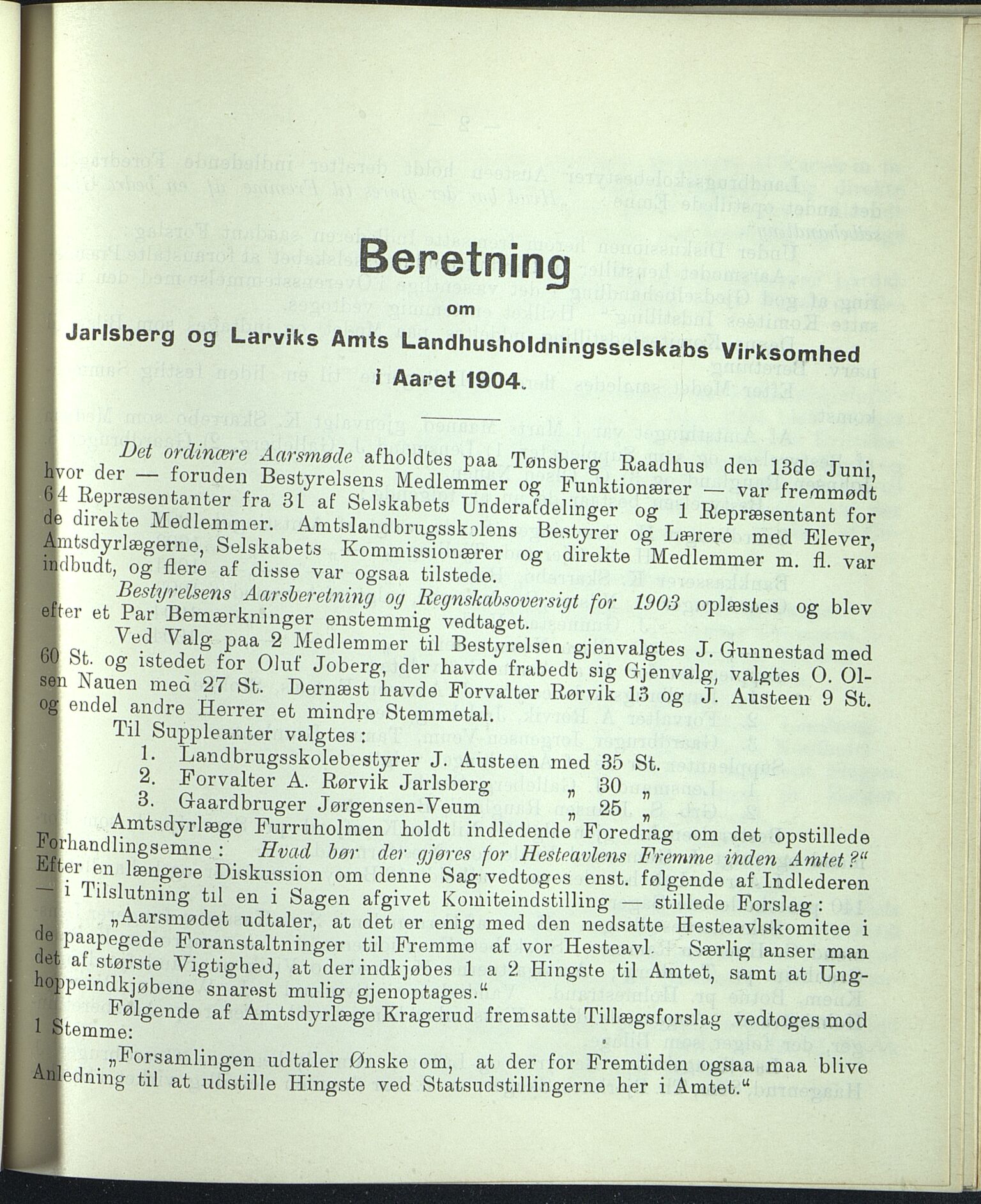 Vestfold fylkeskommune. Fylkestinget, VEMU/A-1315/A/Ab/Abb/L0052: Fylkestingsforhandlinger, 1905, p. 444