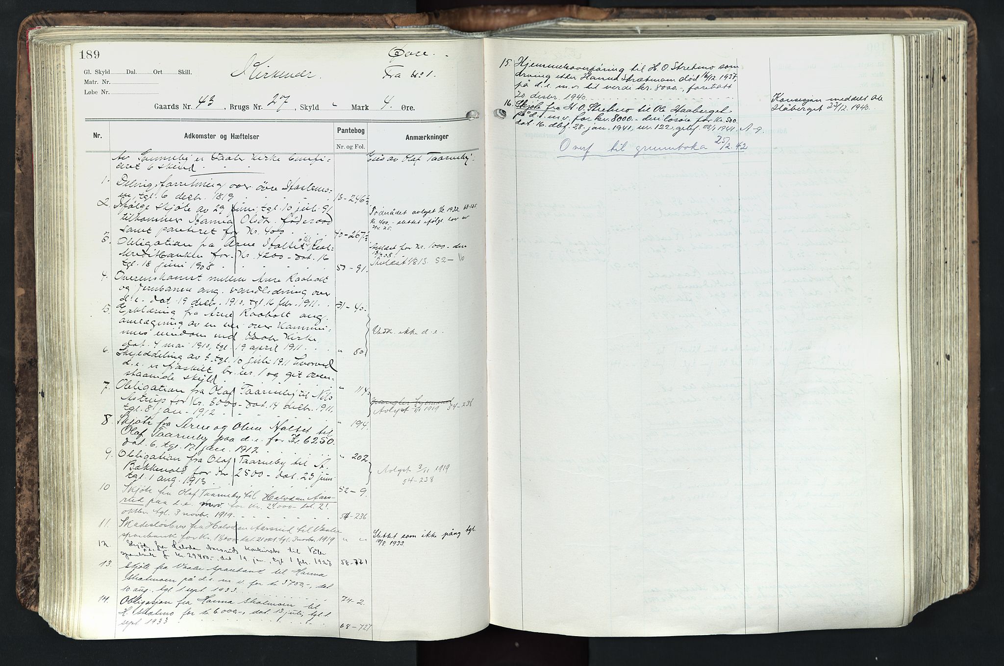 Solør tingrett, AV/SAH-TING-008/H/Ha/Hak/L0003: Mortgage register no. III, 1900-1935, p. 189