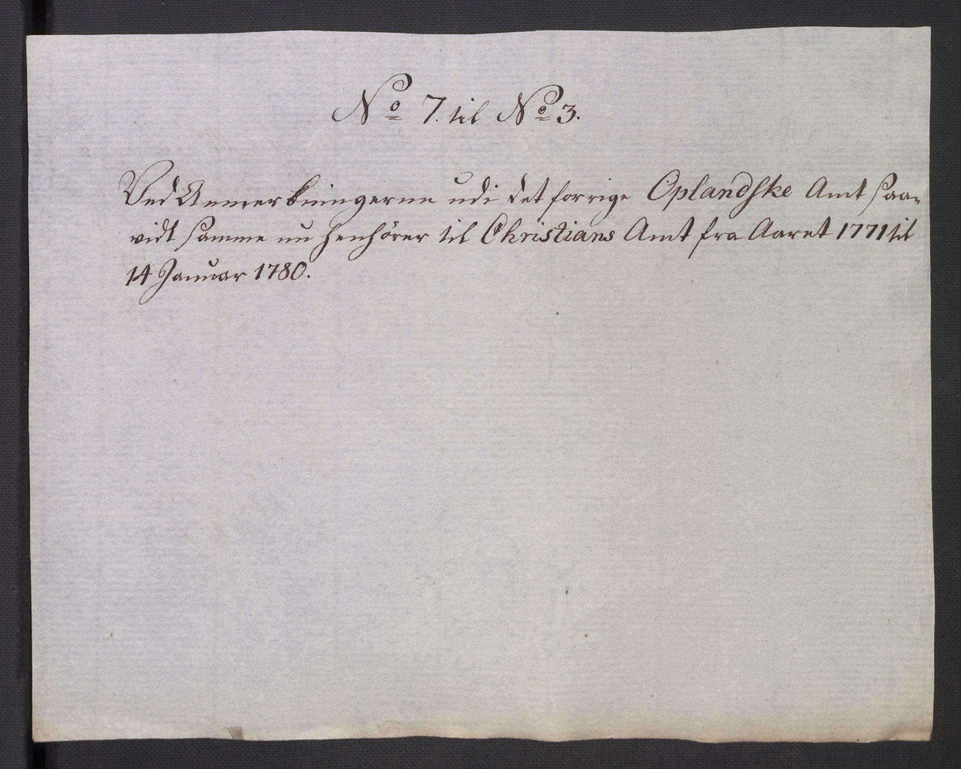 Rentekammeret inntil 1814, Reviderte regnskaper, Mindre regnskaper, AV/RA-EA-4068/Rb/L0014: Opplands amt, 1771-1779, p. 941