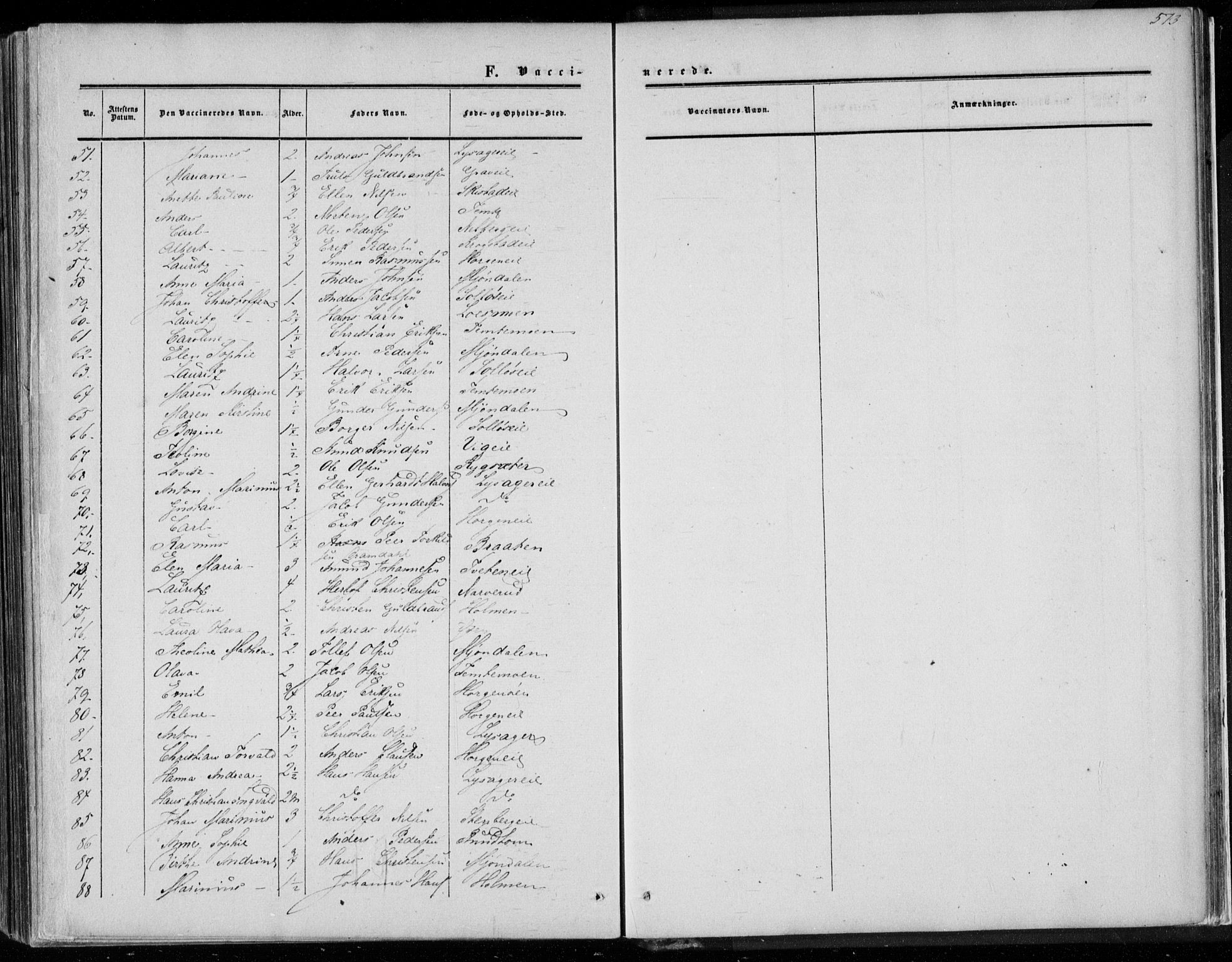 Eiker kirkebøker, AV/SAKO-A-4/F/Fa/L0015b: Parish register (official) no. I 15B, 1854-1860, p. 573