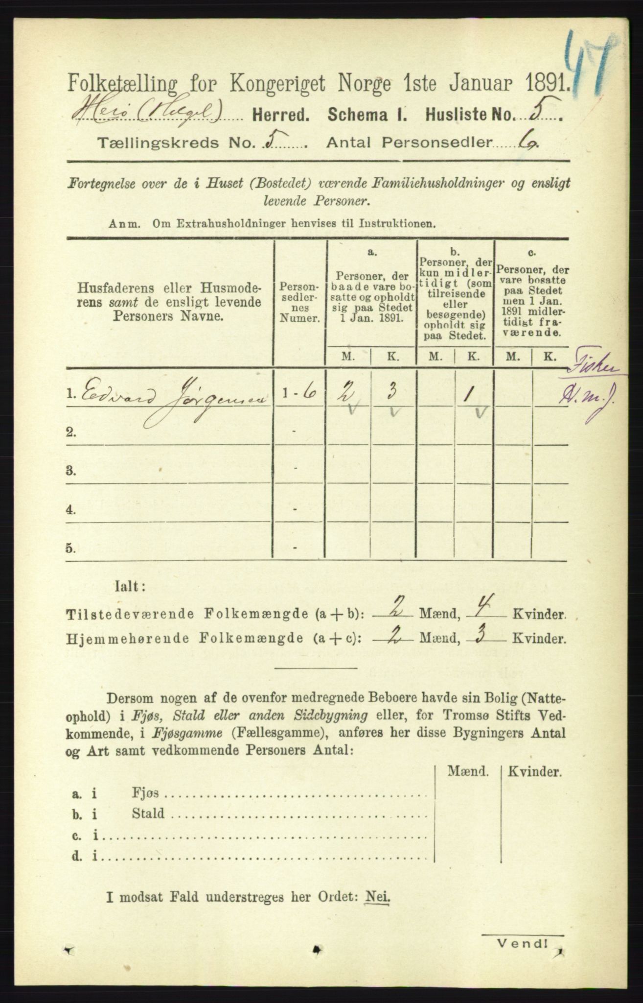 RA, 1891 census for 1818 Herøy, 1891, p. 1332