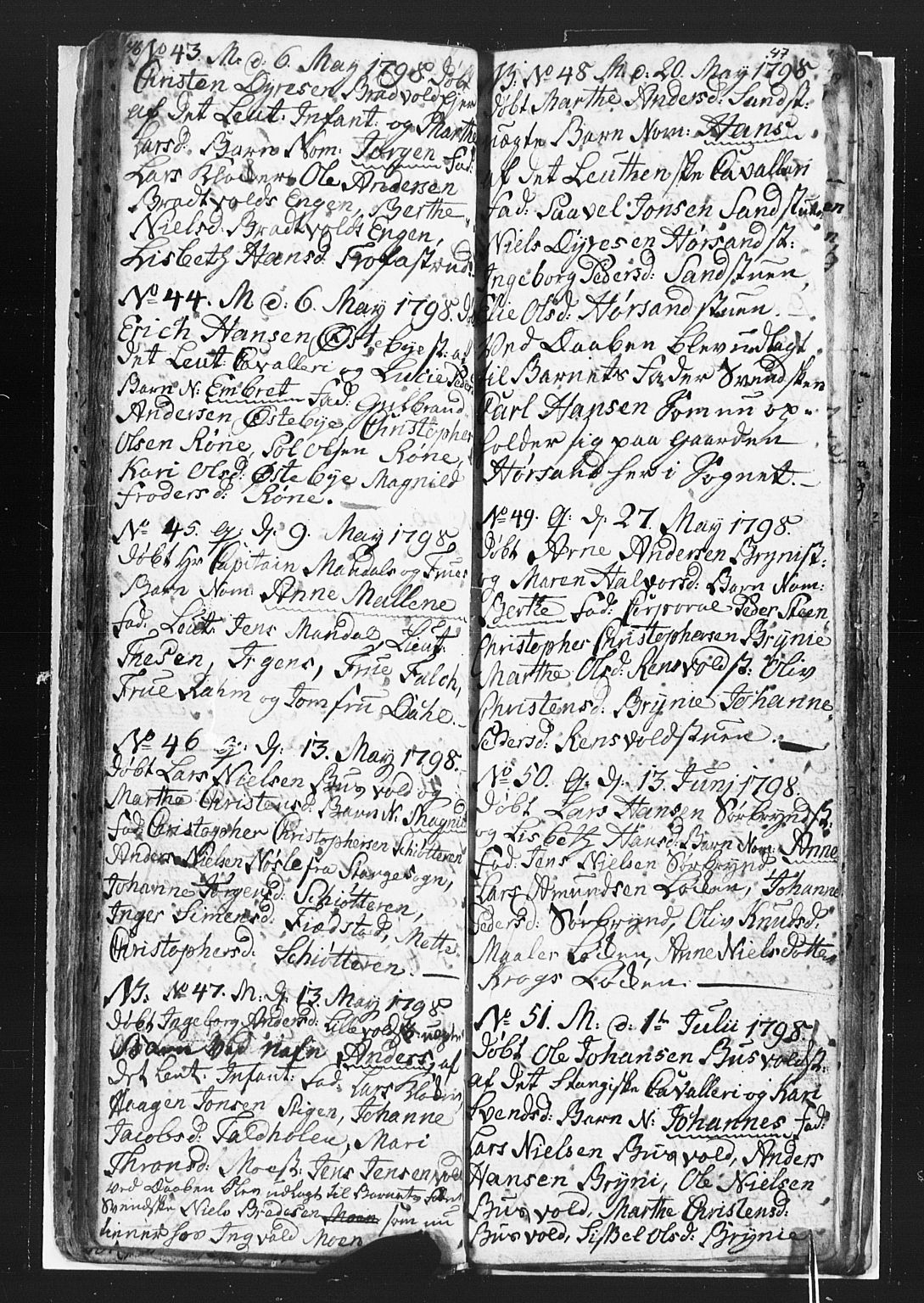 Romedal prestekontor, AV/SAH-PREST-004/L/L0002: Parish register (copy) no. 2, 1795-1800, p. 46-47