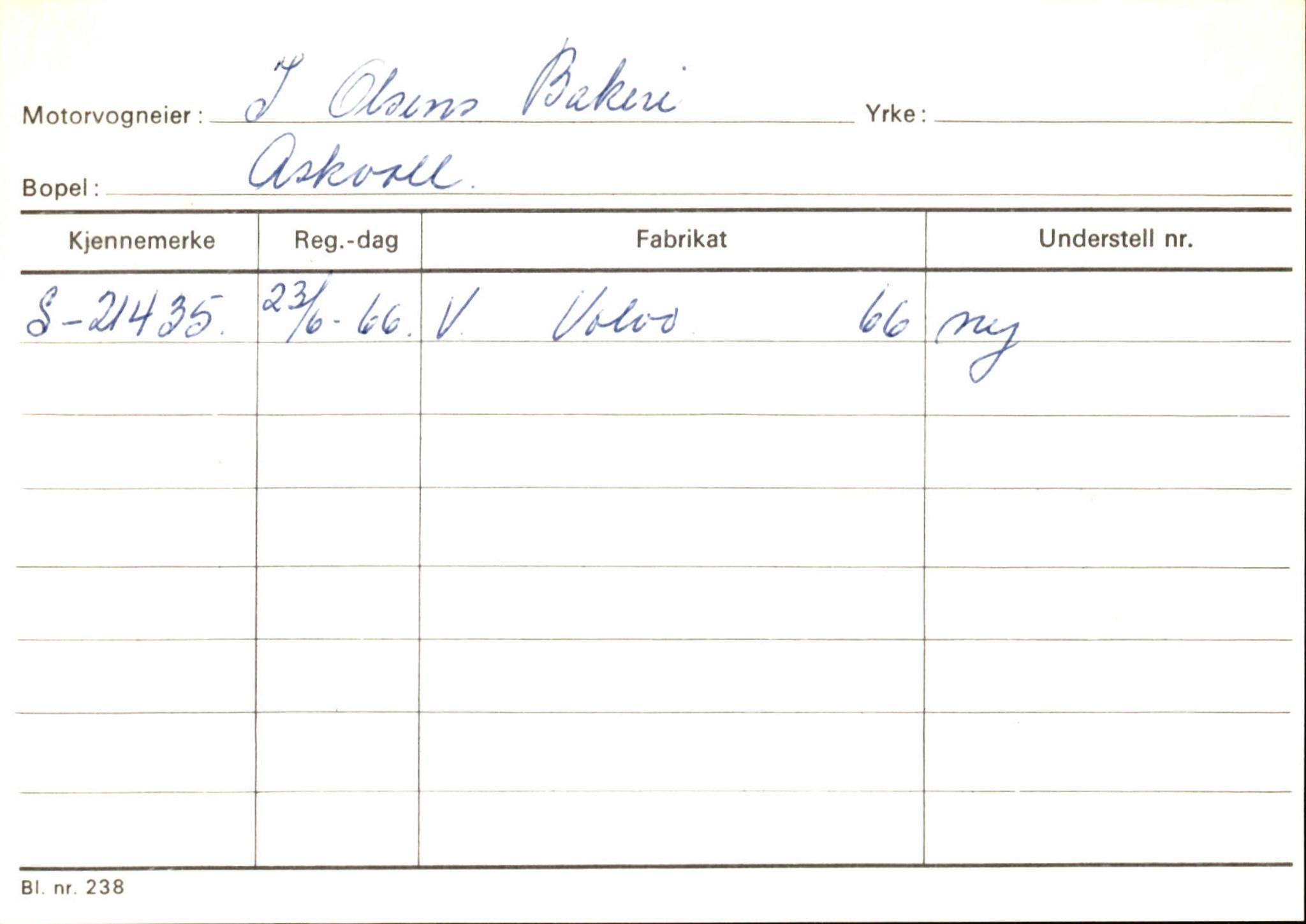 Statens vegvesen, Sogn og Fjordane vegkontor, AV/SAB-A-5301/4/F/L0132: Eigarregister Askvoll A-Å. Balestrand A-Å, 1945-1975, p. 938