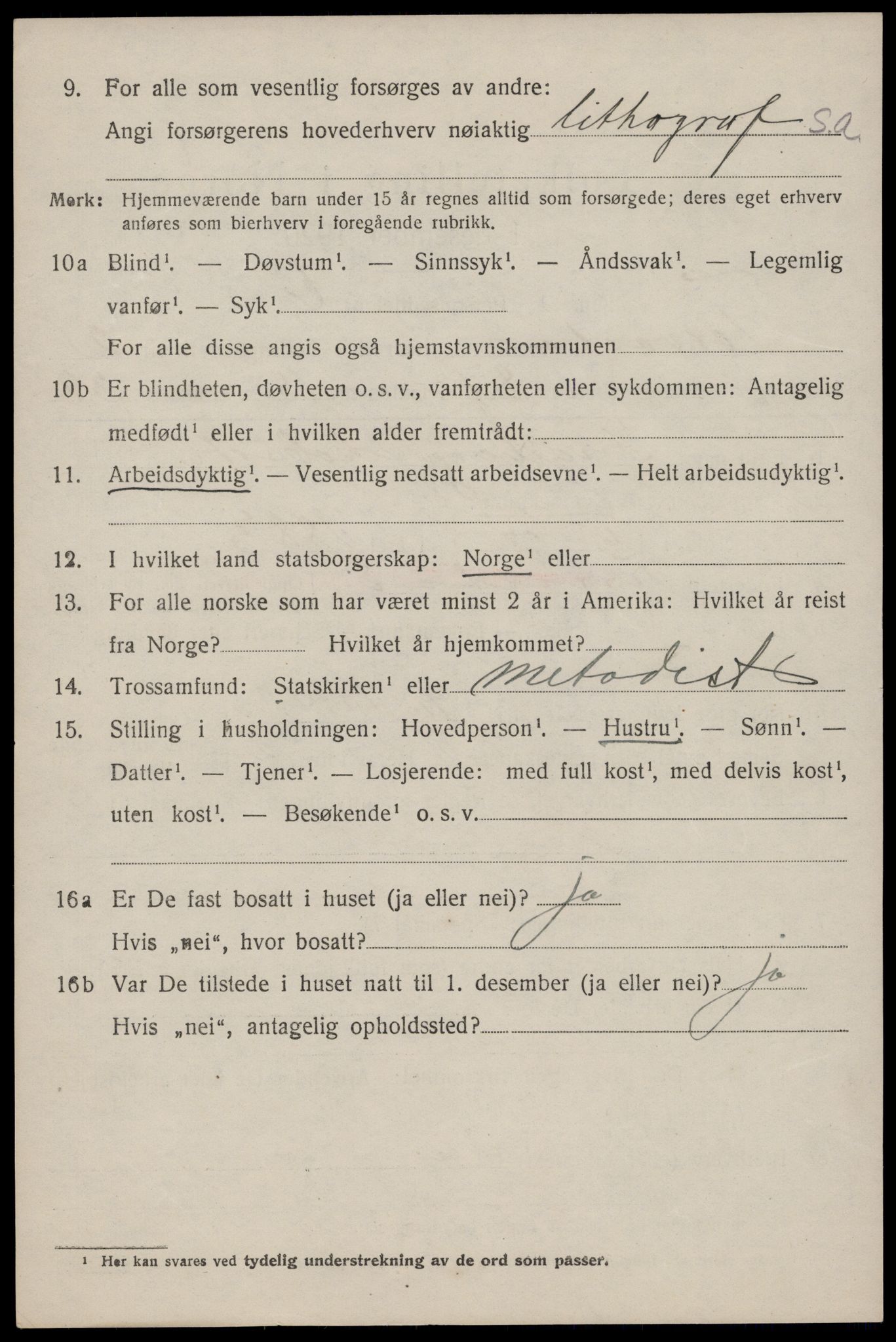 SAST, 1920 census for Torvastad, 1920, p. 2913
