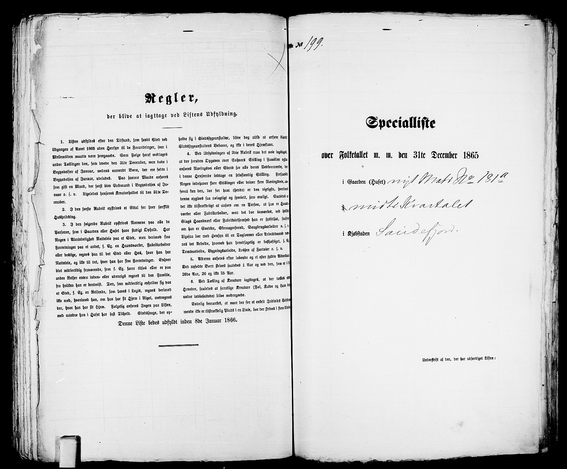 RA, 1865 census for Sandeherred/Sandefjord, 1865, p. 407