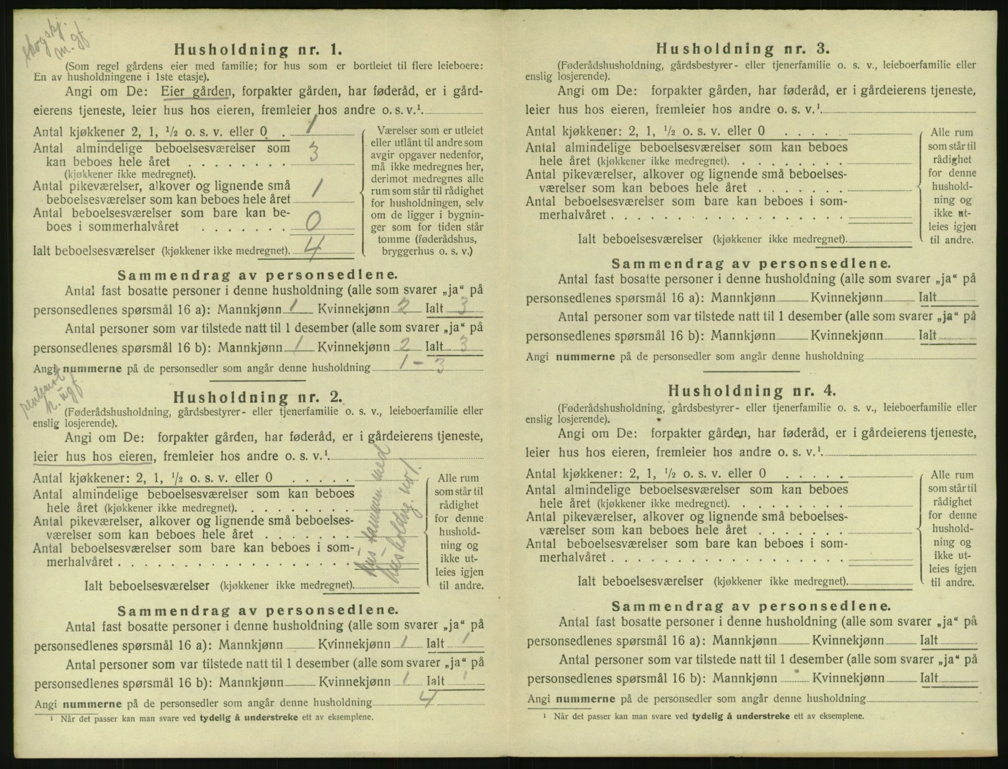 SAK, 1920 census for Gjøvdal, 1920, p. 119