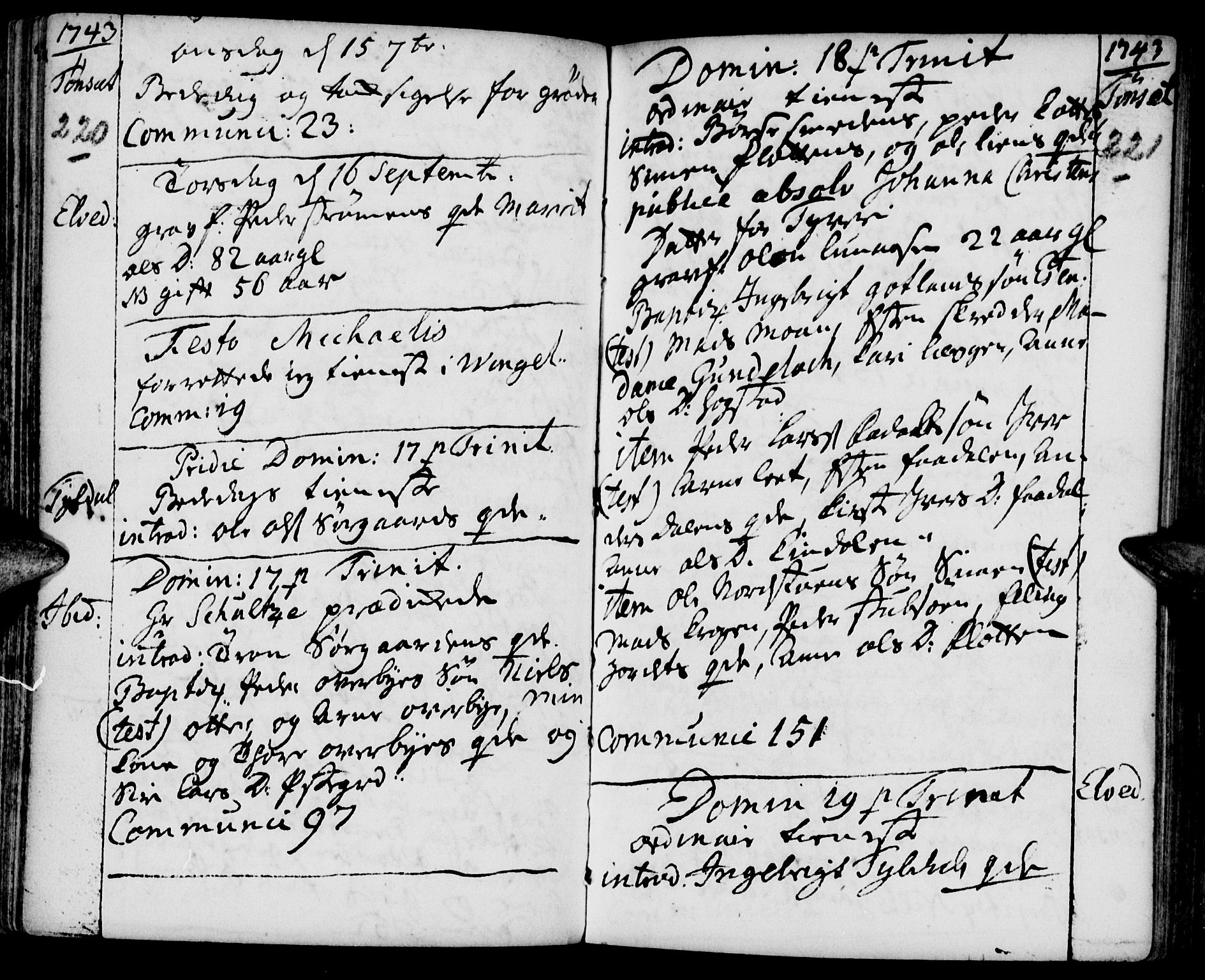Tynset prestekontor, SAH/PREST-058/H/Ha/Haa/L0002: Parish register (official) no. 2, 1737-1767, p. 220-221