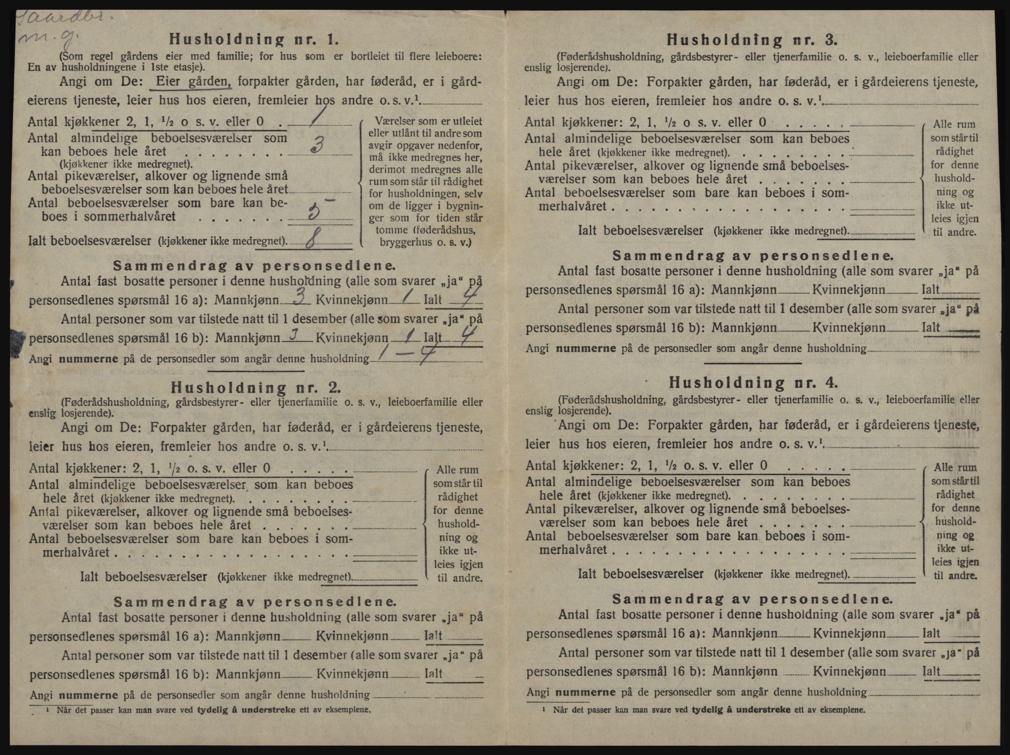 SAT, 1920 census for Stjørdal, 1920, p. 45