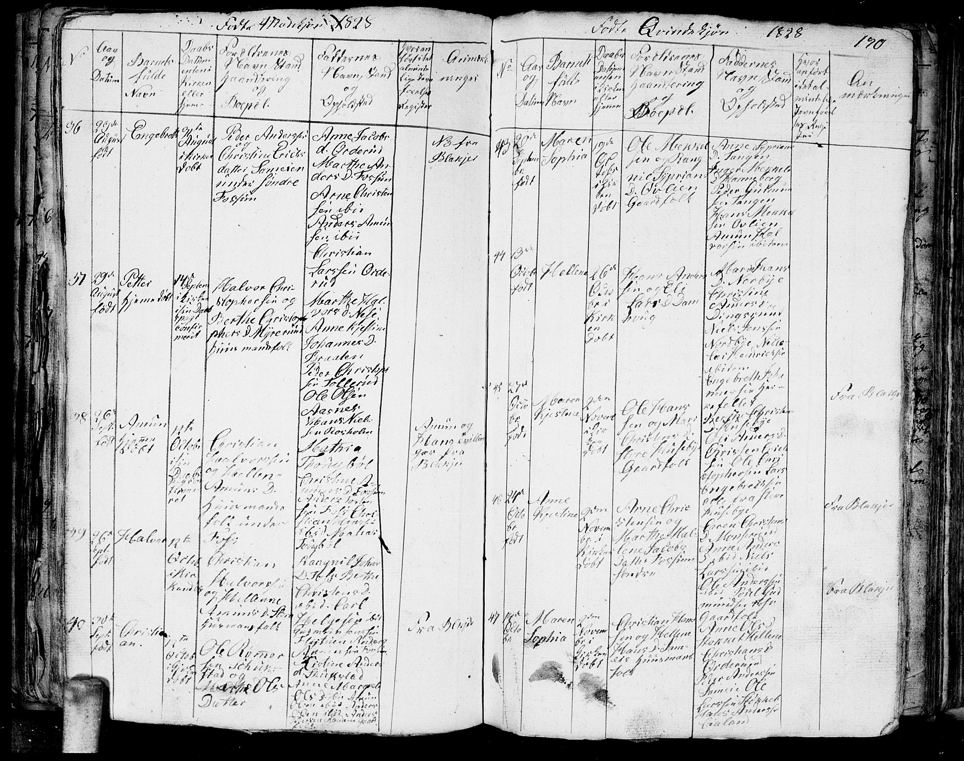 Aurskog prestekontor Kirkebøker, AV/SAO-A-10304a/G/Ga/L0001: Parish register (copy) no. I 1, 1814-1829, p. 170