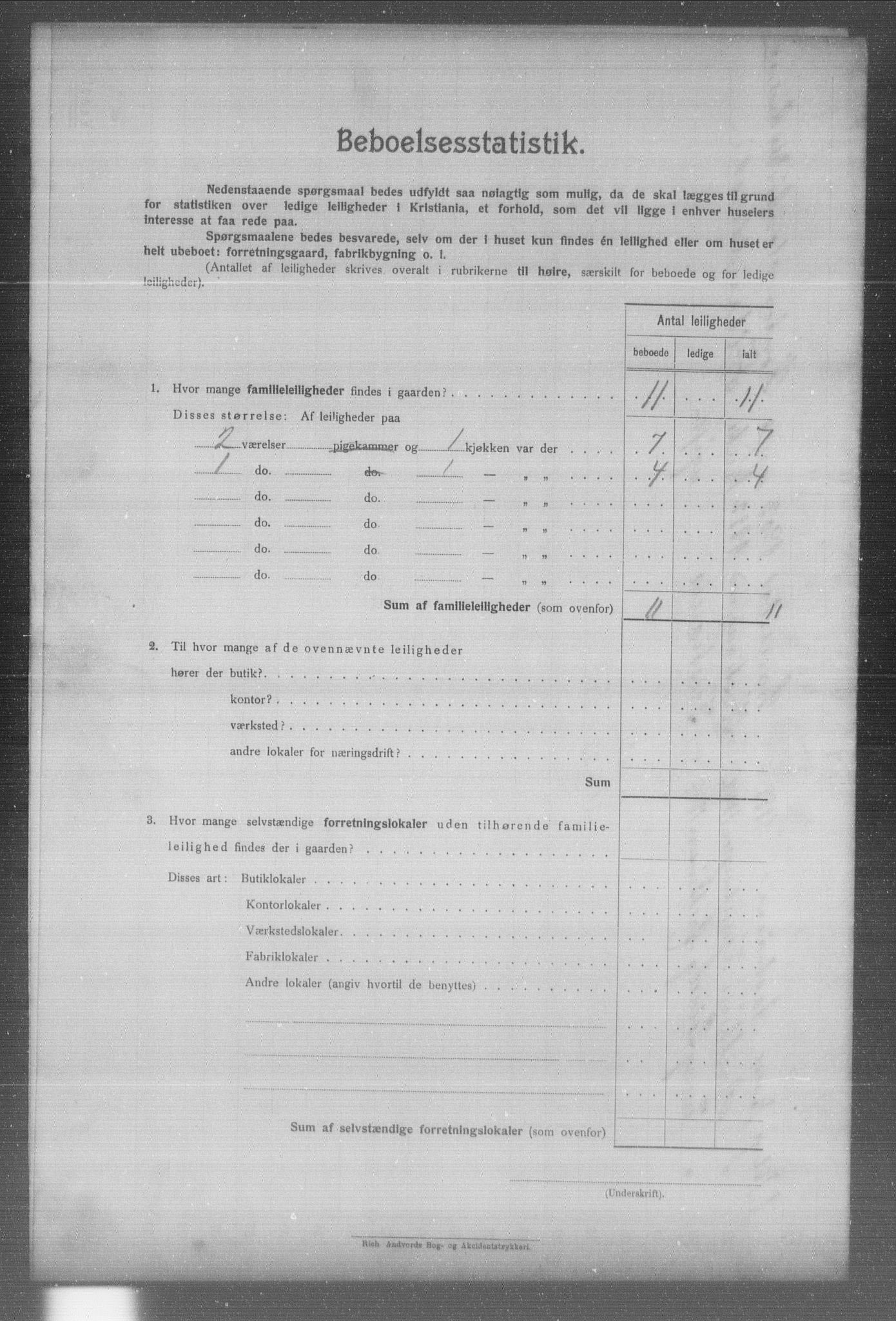 OBA, Municipal Census 1904 for Kristiania, 1904, p. 2397