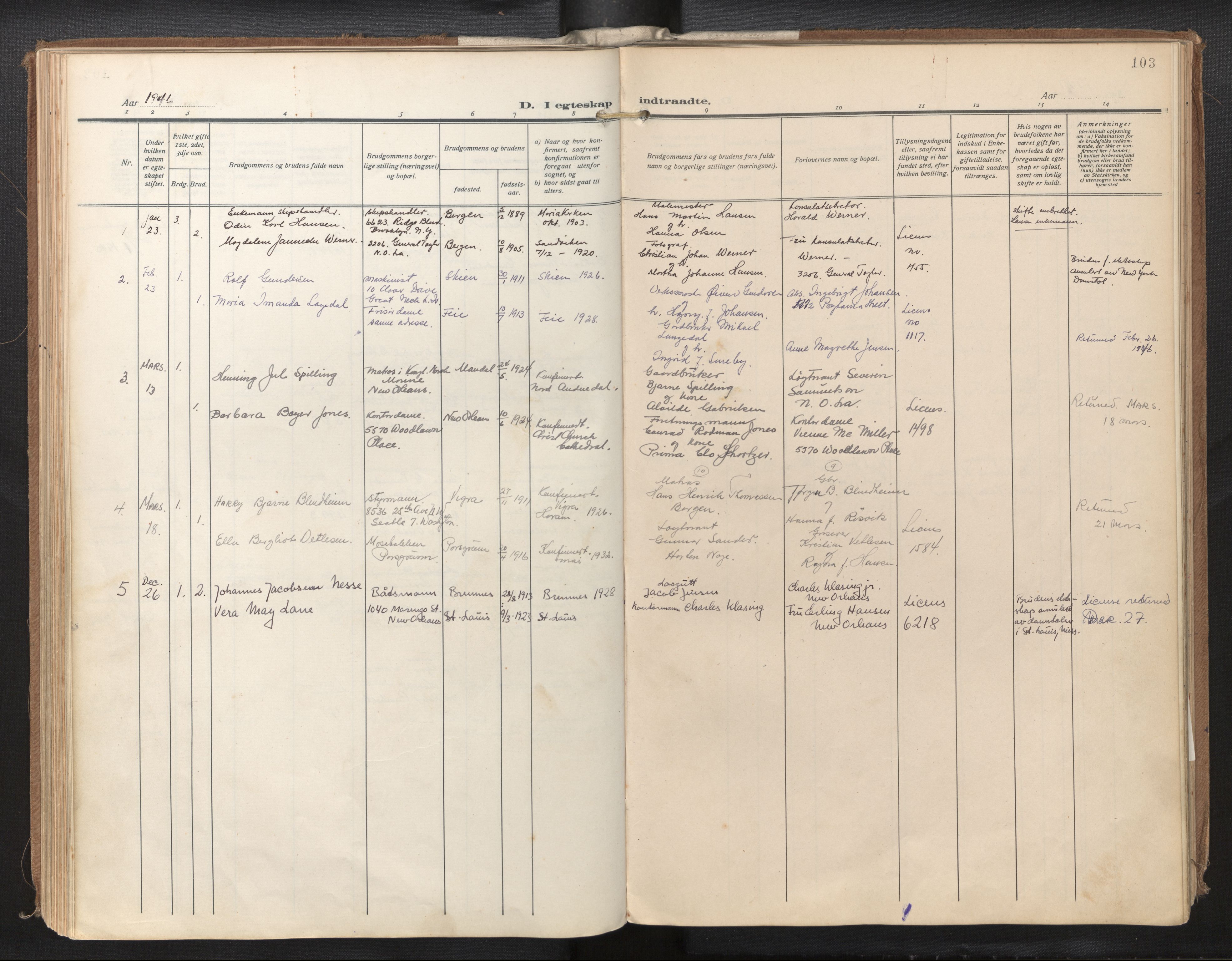 Den norske sjømannsmisjon i utlandet/New Orleans-Mobile-Gulfhavnene, AV/SAB-SAB/PA-0115/H/Ha/L0001: Parish register (official) no. A 1, 1927-1978, p. 102b-103a