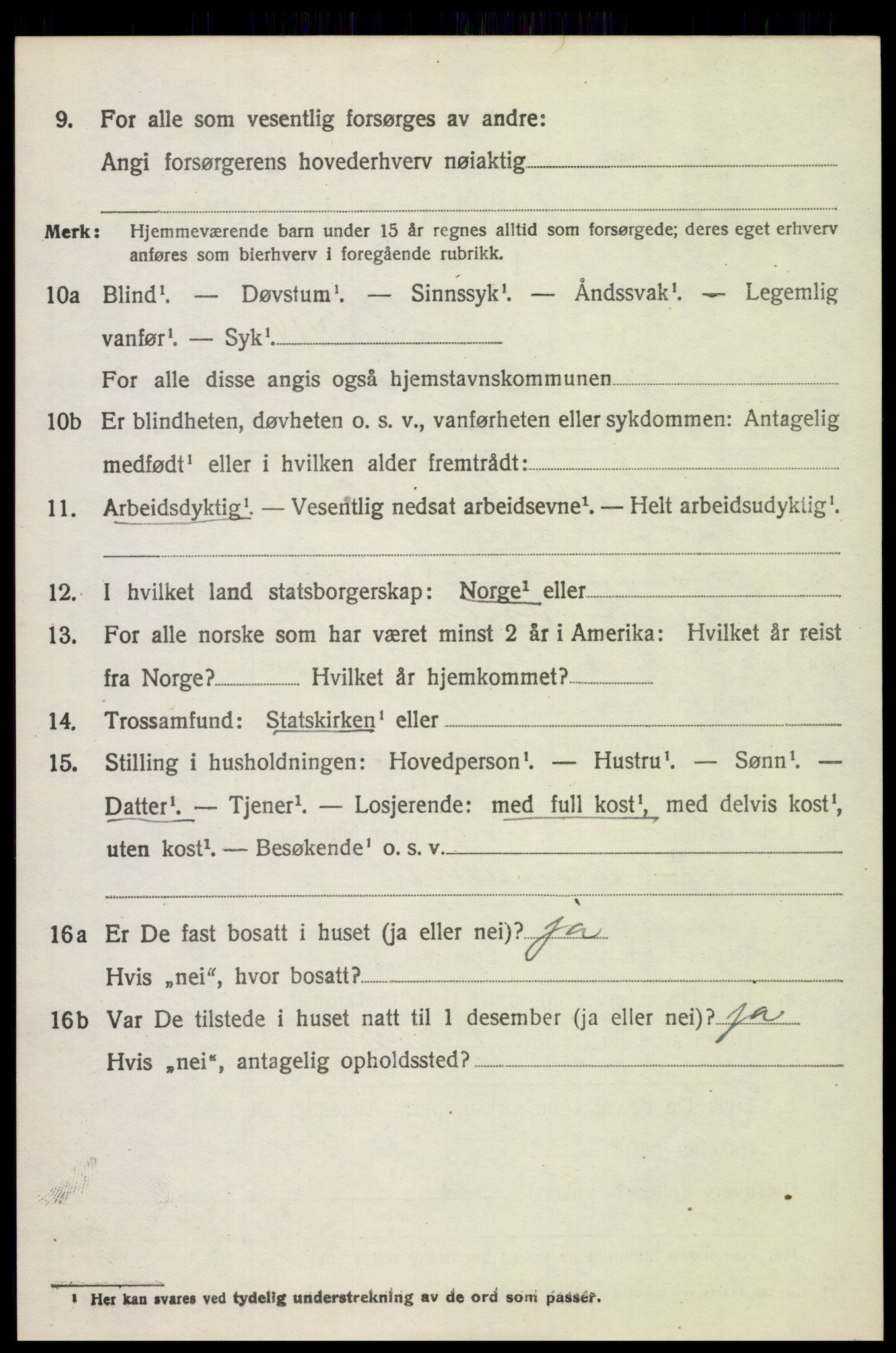 SAH, 1920 census for Jevnaker, 1920, p. 2232