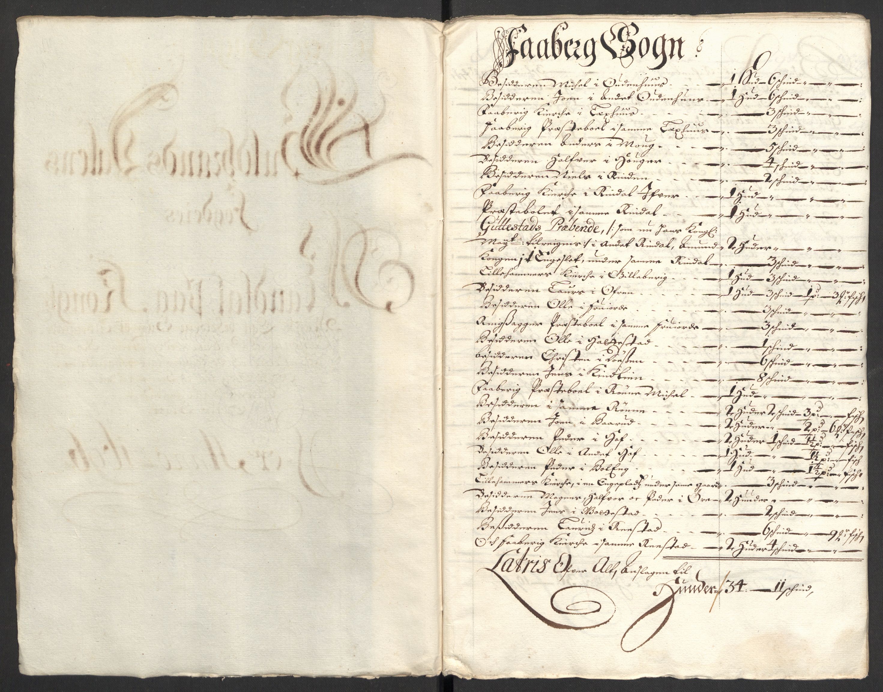 Rentekammeret inntil 1814, Reviderte regnskaper, Fogderegnskap, RA/EA-4092/R17/L1170: Fogderegnskap Gudbrandsdal, 1696-1697, p. 97