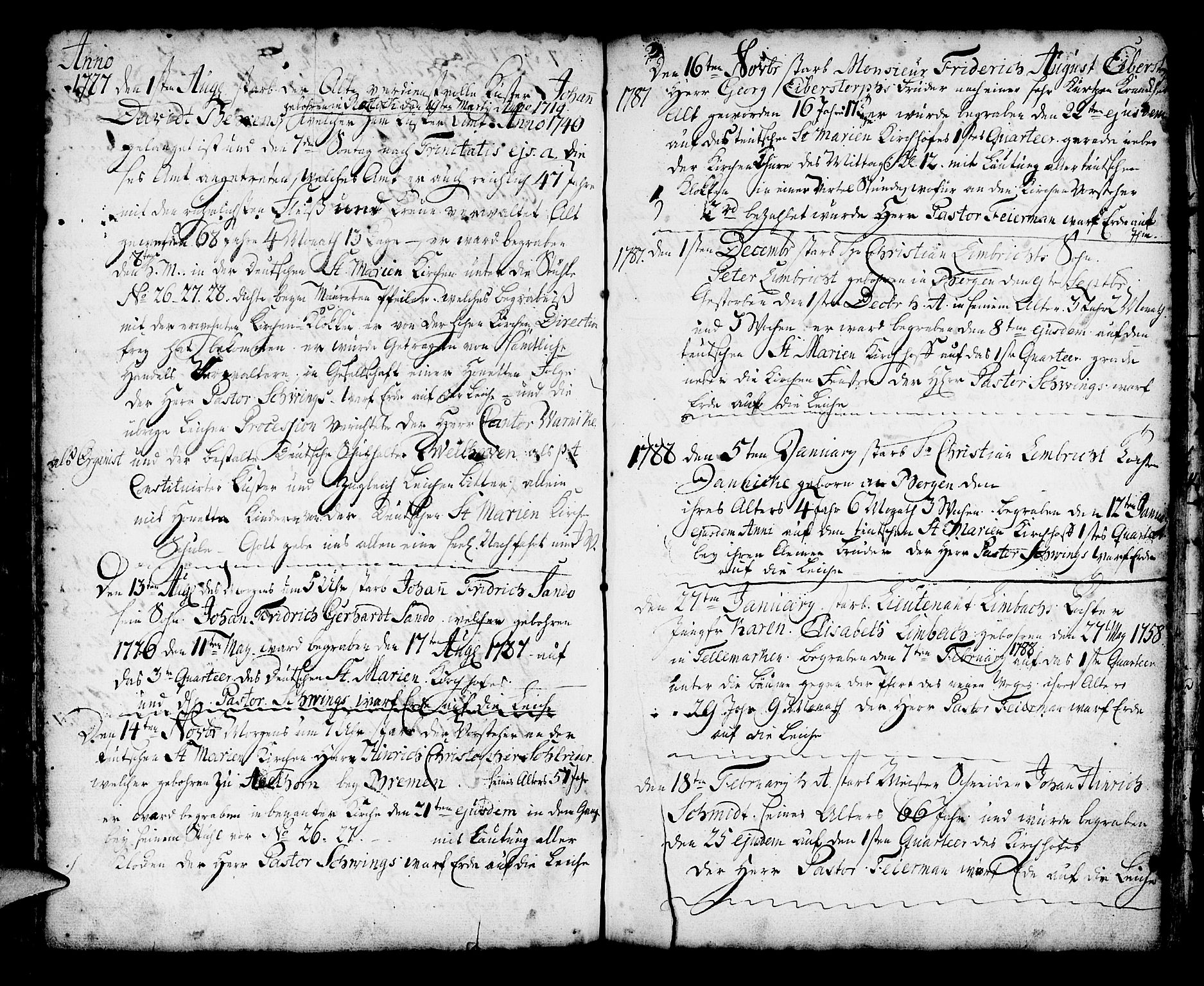 Mariakirken Sokneprestembete, SAB/A-76901/H/Haa/L0002: Parish register (official) no. A 2, 1748-1807, p. 114