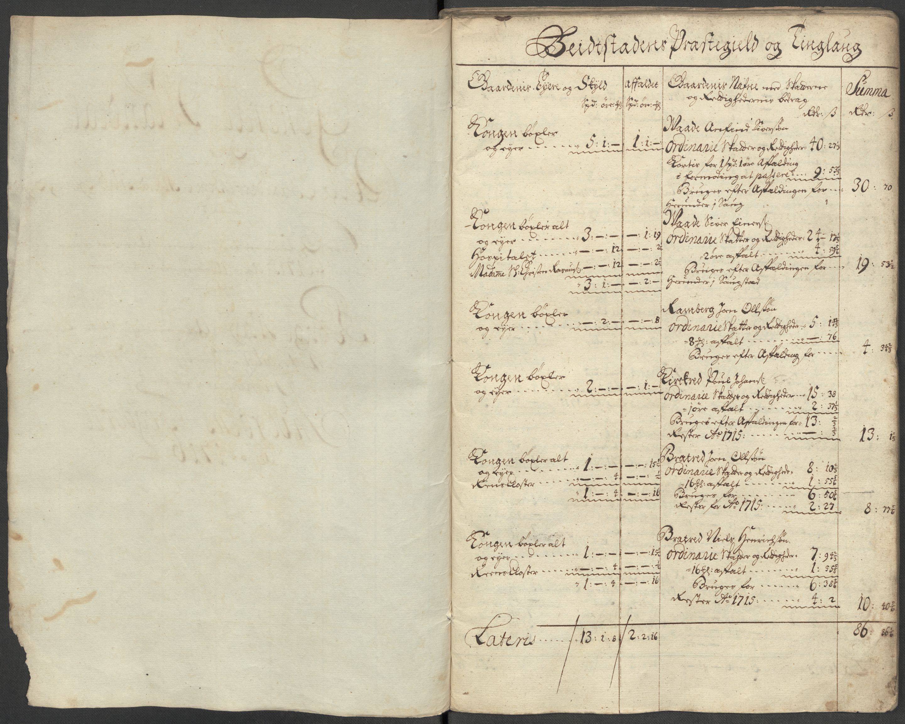 Rentekammeret inntil 1814, Reviderte regnskaper, Fogderegnskap, RA/EA-4092/R63/L4324: Fogderegnskap Inderøy, 1716, p. 26