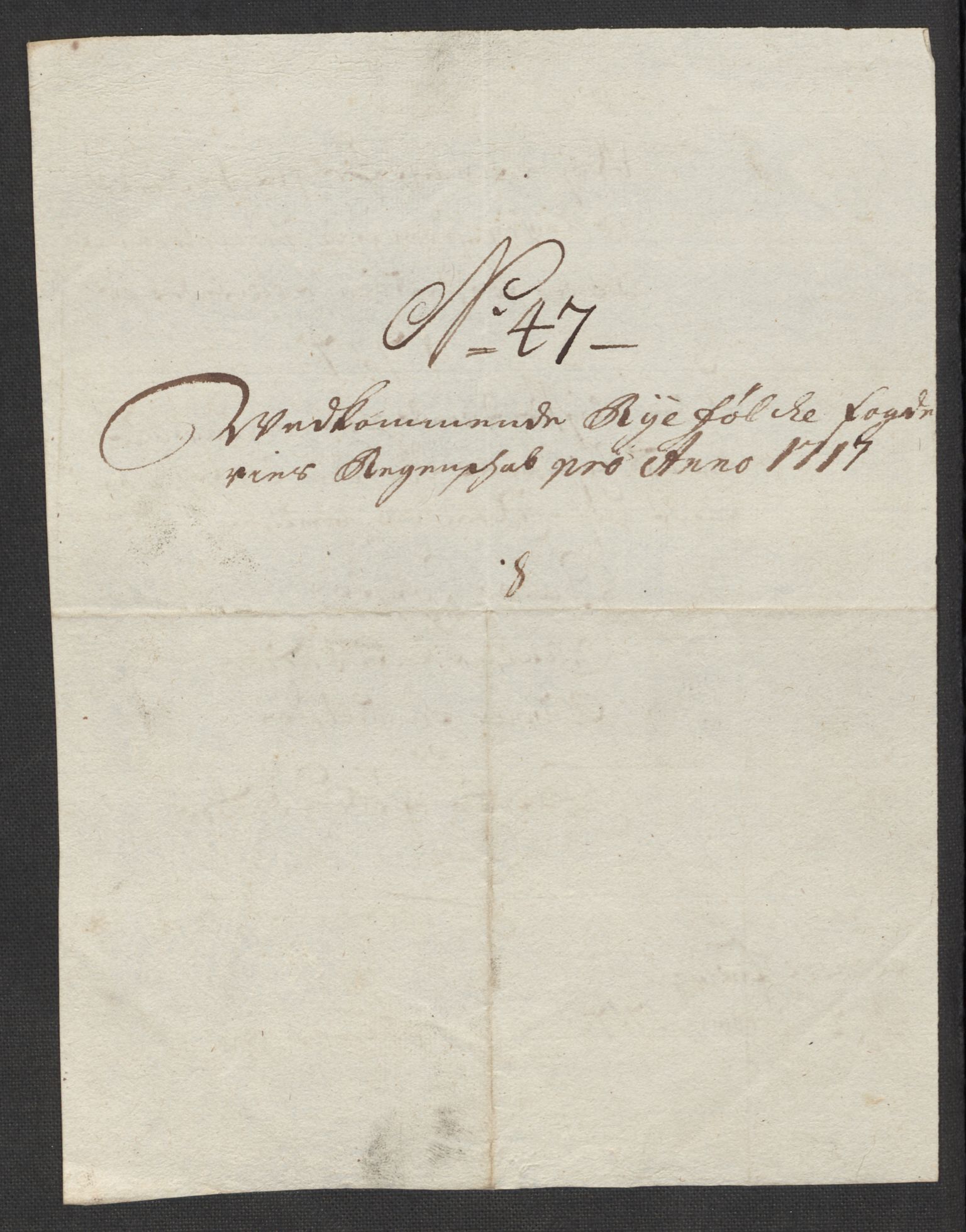 Rentekammeret inntil 1814, Reviderte regnskaper, Fogderegnskap, AV/RA-EA-4092/R47/L2870: Fogderegnskap Ryfylke, 1717, p. 269