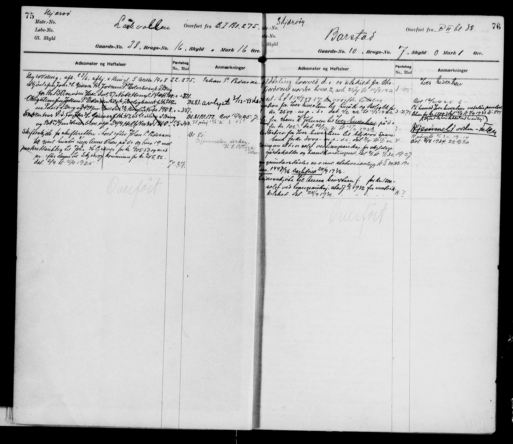 Lyngen sorenskriveri, AV/SATØ-SATØ-0052/1/G/Gc/L0011: Mortgage register no. 11, p. 75-76