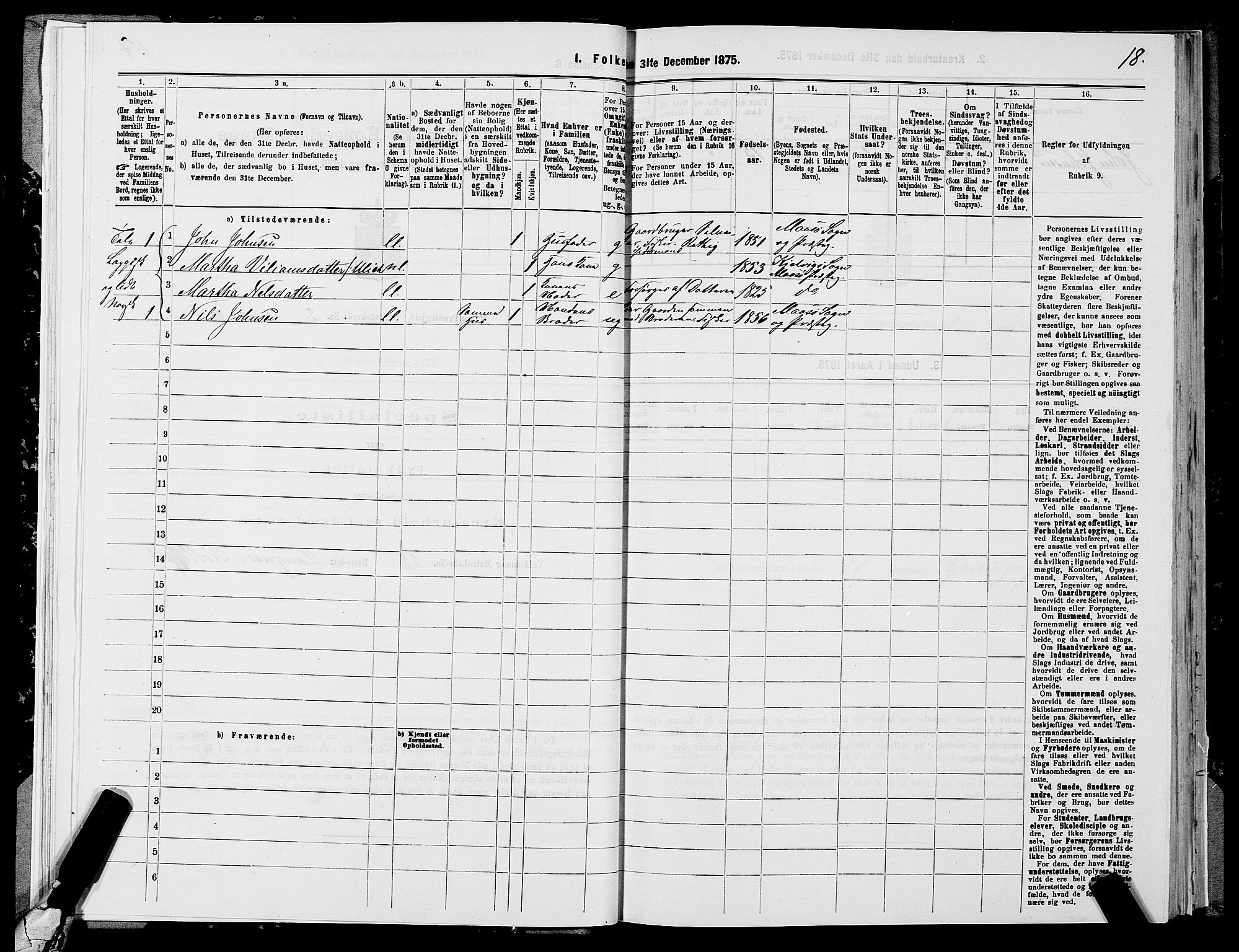 SATØ, 1875 census for 2018P Måsøy, 1875, p. 1018