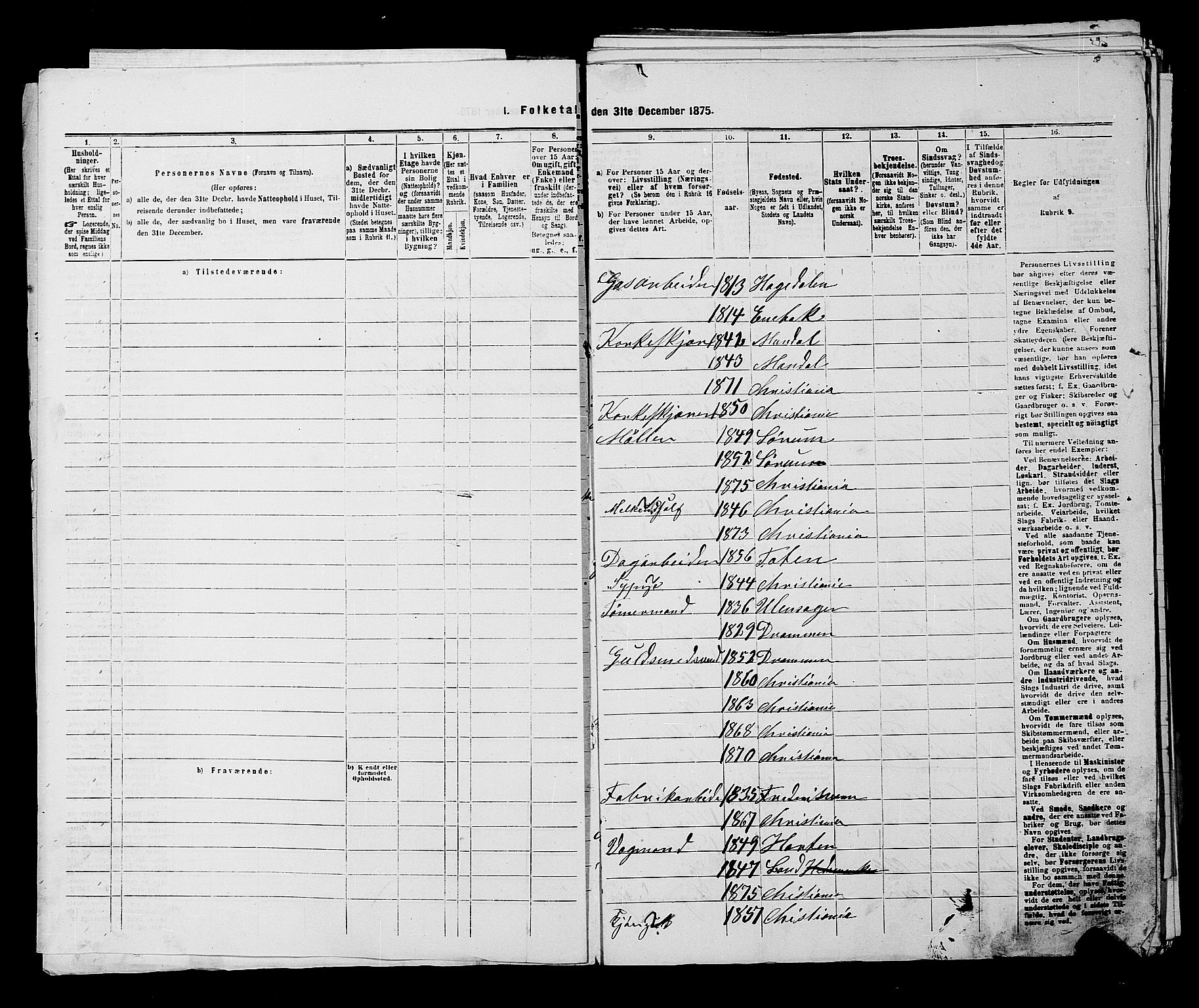 RA, 1875 census for 0301 Kristiania, 1875, p. 6944