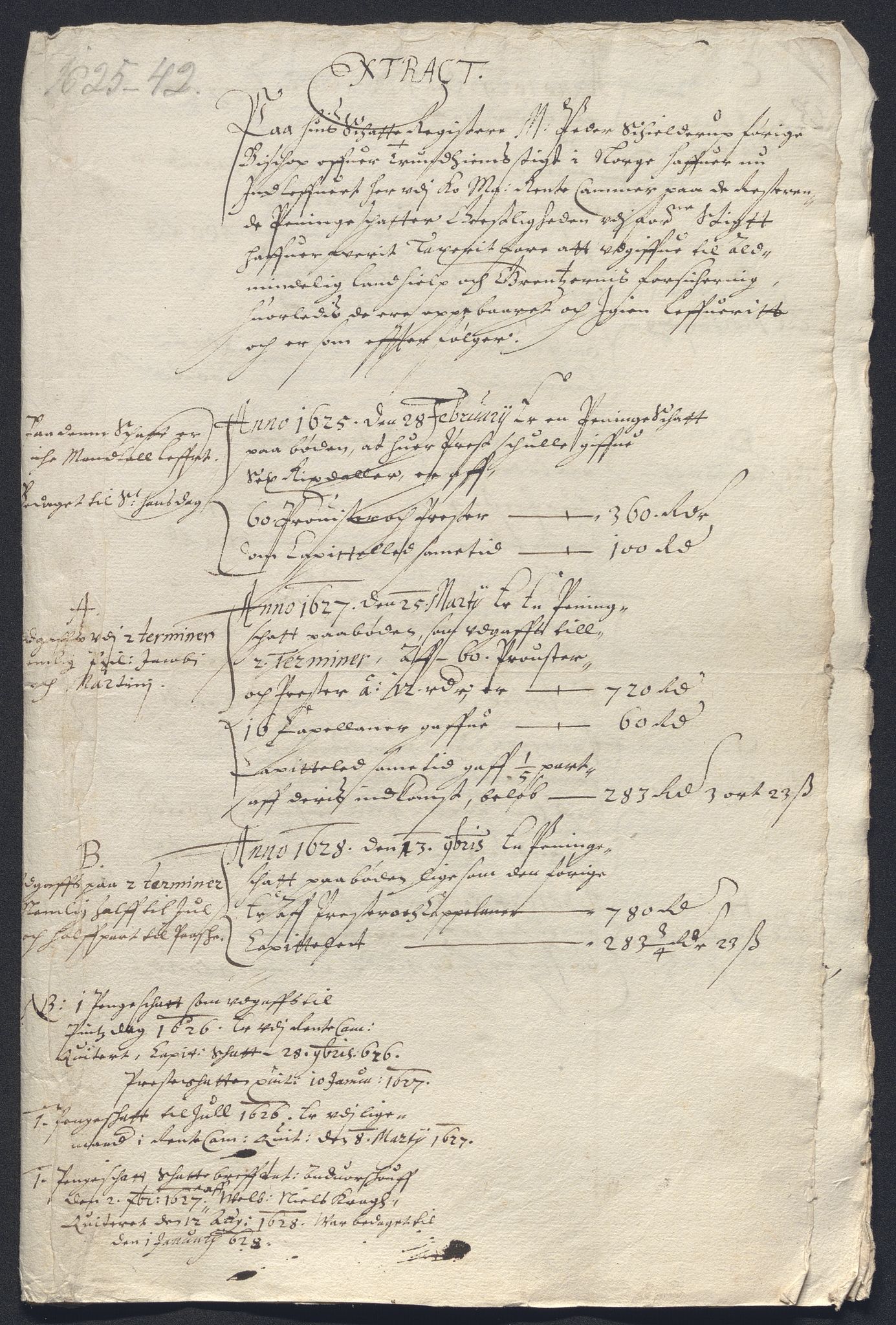 Rentekammeret inntil 1814, Reviderte regnskaper, Kirkeregnskap, AV/RA-EA-4067/Rf/L0129: Kirkeregnskap, 1625-1684, p. 2