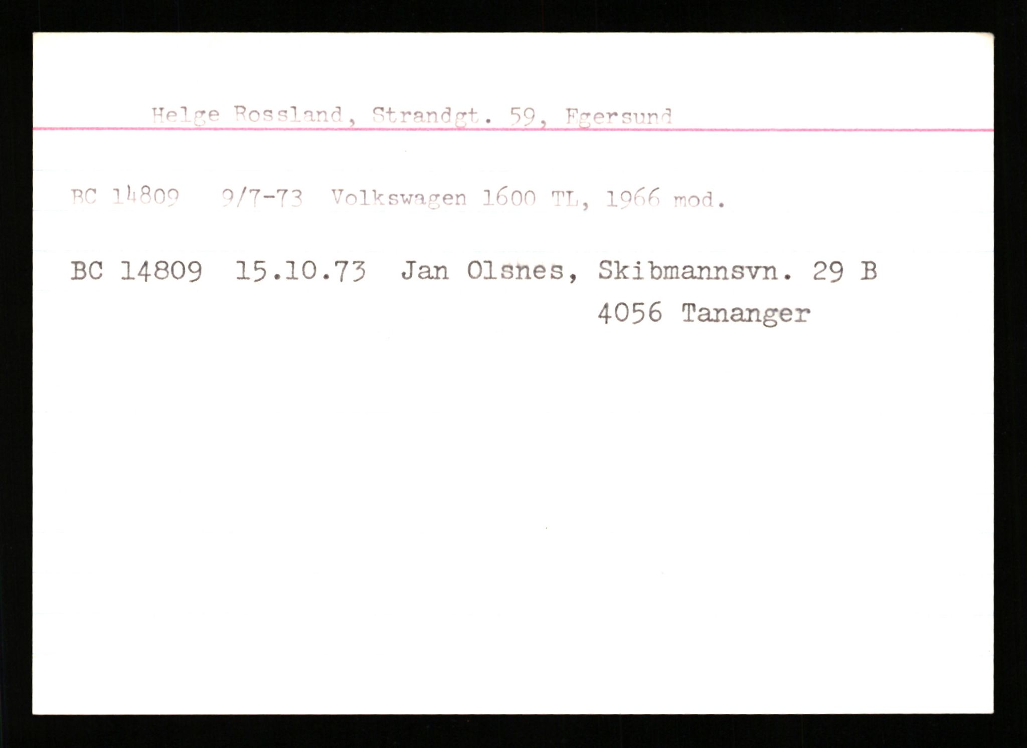 Stavanger trafikkstasjon, SAST/A-101942/0/G/L0003: Registreringsnummer: 10466 - 15496, 1930-1971, p. 2818