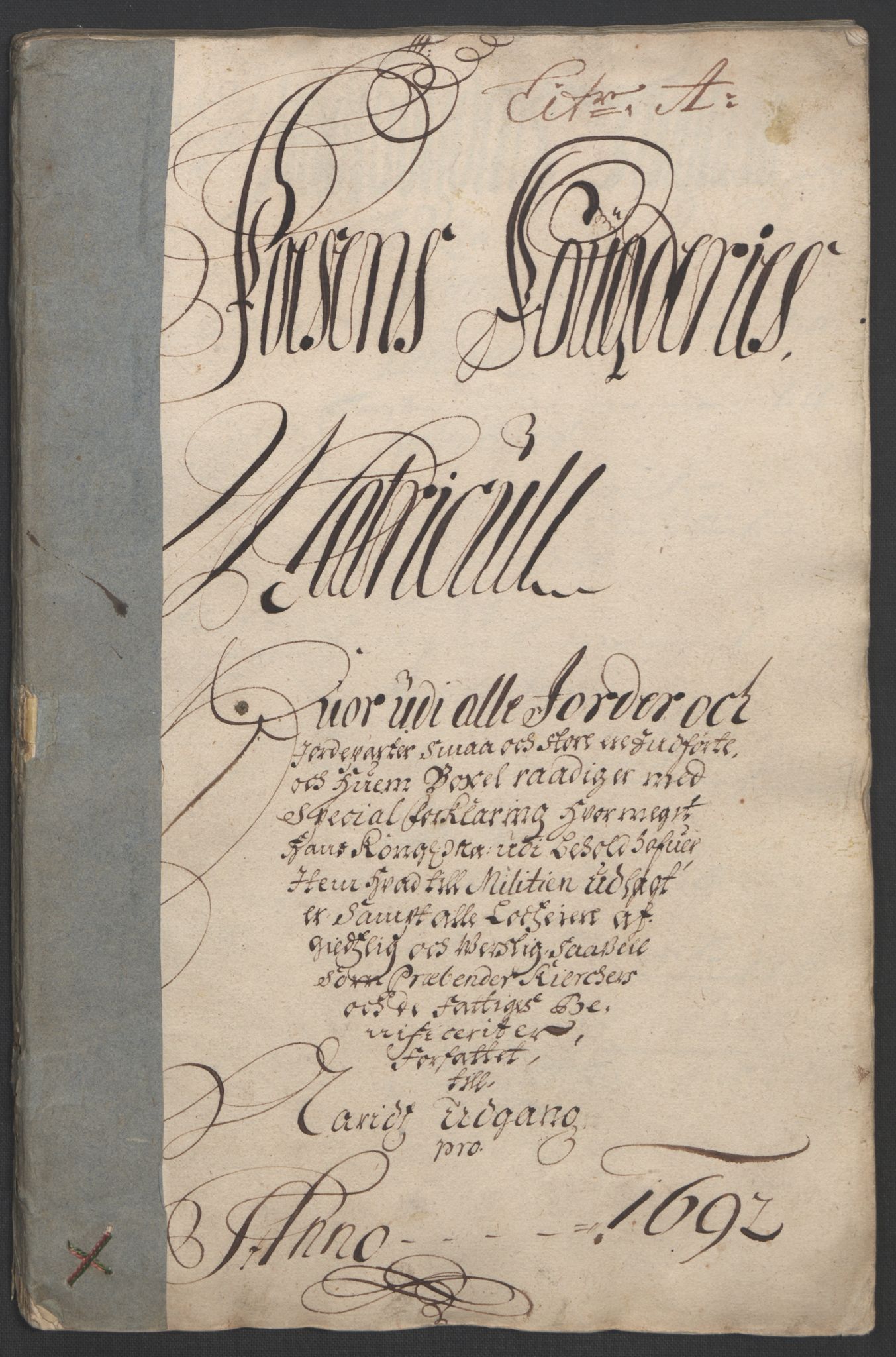Rentekammeret inntil 1814, Reviderte regnskaper, Fogderegnskap, RA/EA-4092/R57/L3849: Fogderegnskap Fosen, 1692-1693, p. 18
