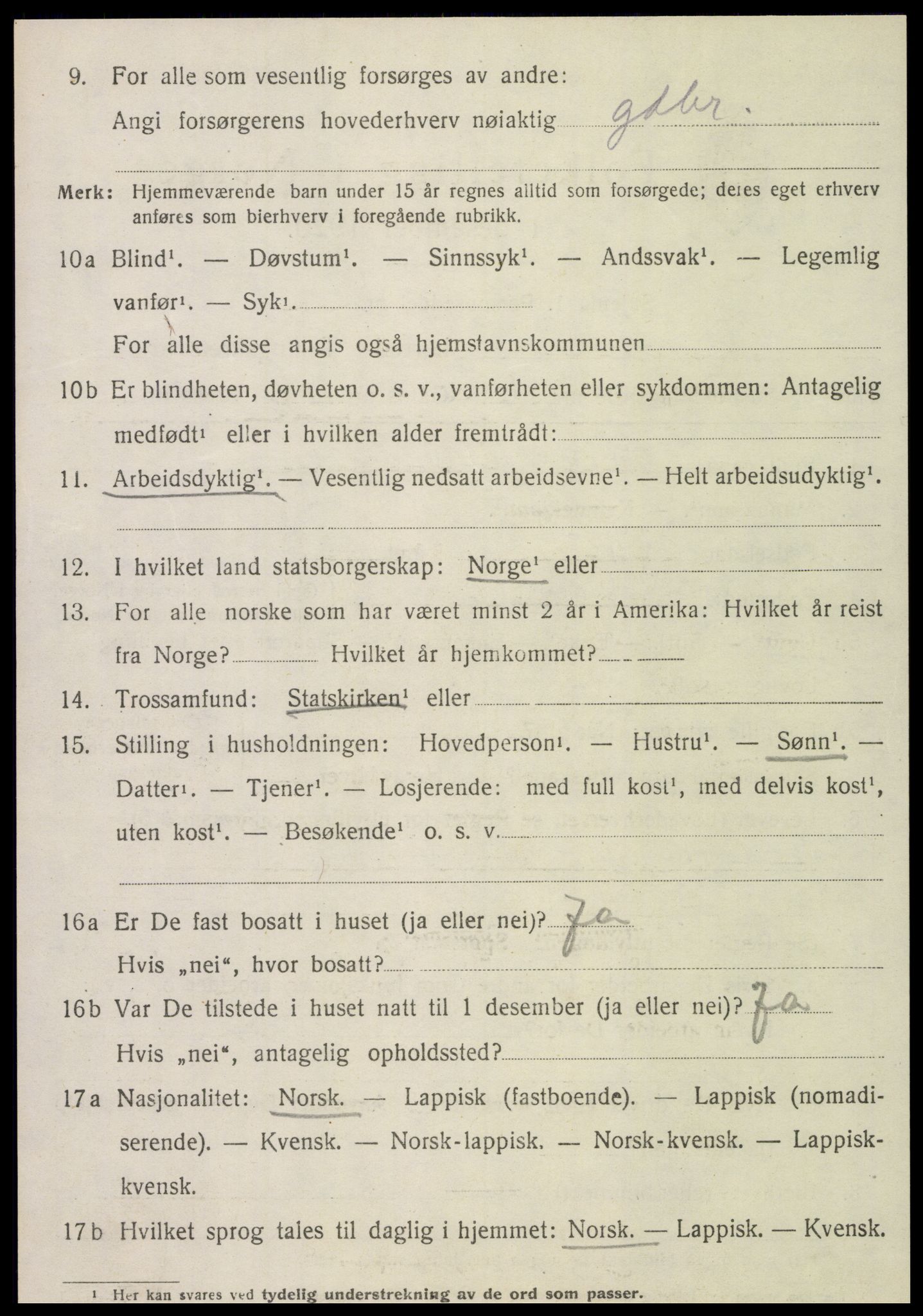 SAT, 1920 census for Stjørdal, 1920, p. 7767