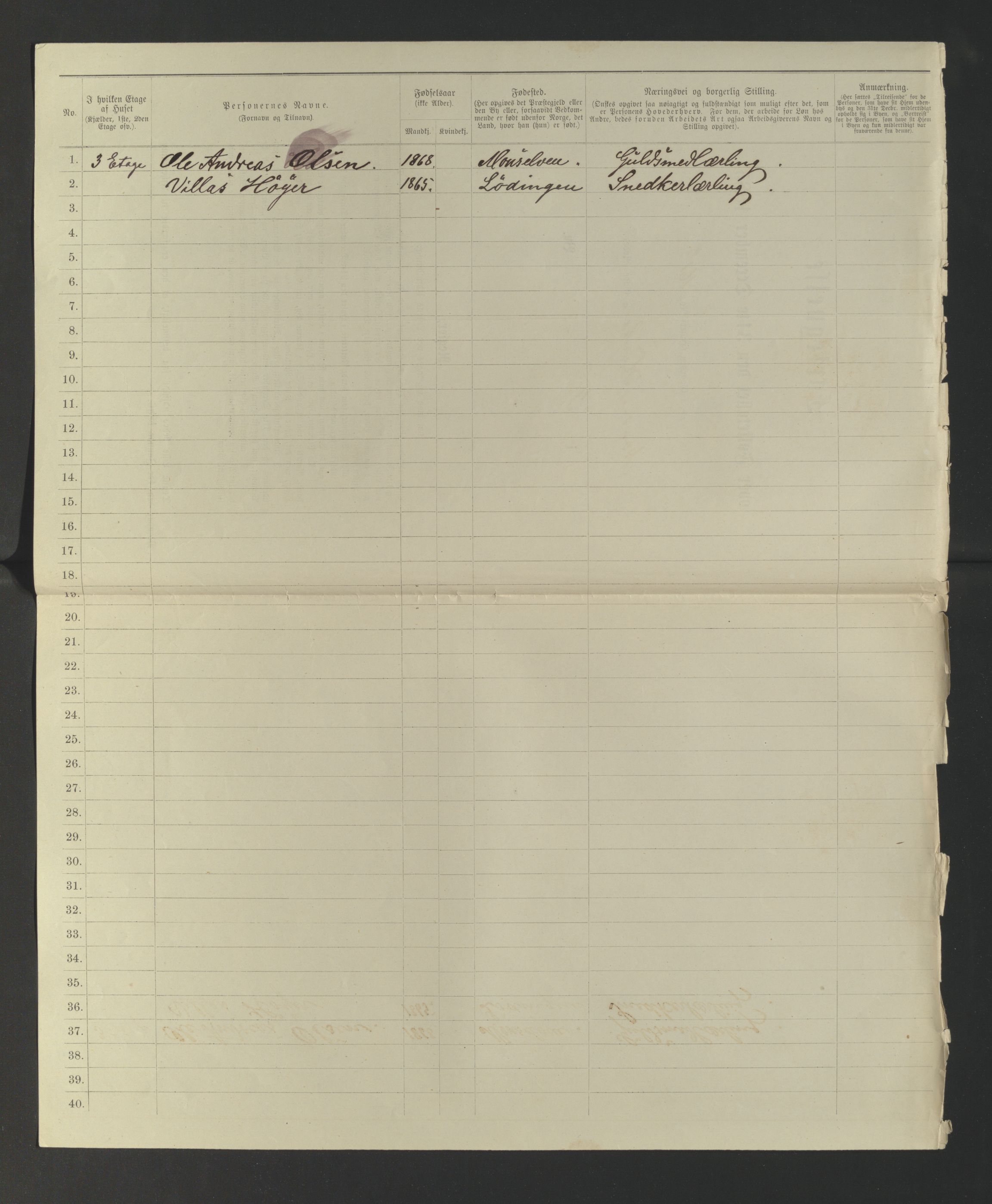 SATØ, 1885 census for 1902 Tromsø, 1885, p. 497b
