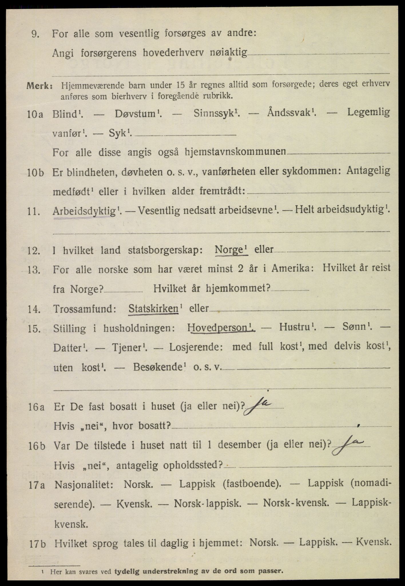 SAT, 1920 census for Bindal, 1920, p. 5888