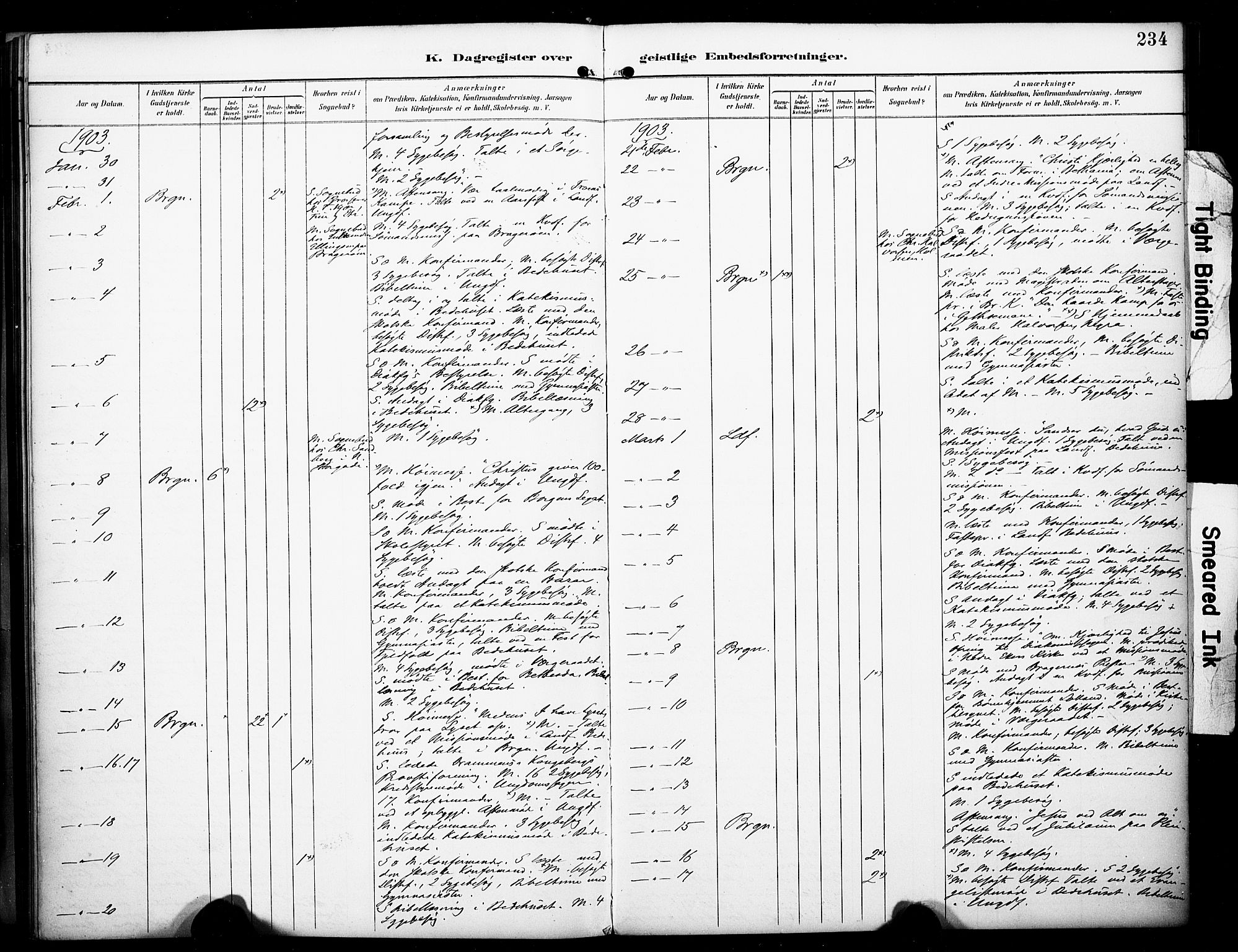 Bragernes kirkebøker, AV/SAKO-A-6/F/Fc/L0006: Parish register (official) no. III 6, 1888-1899, p. 234