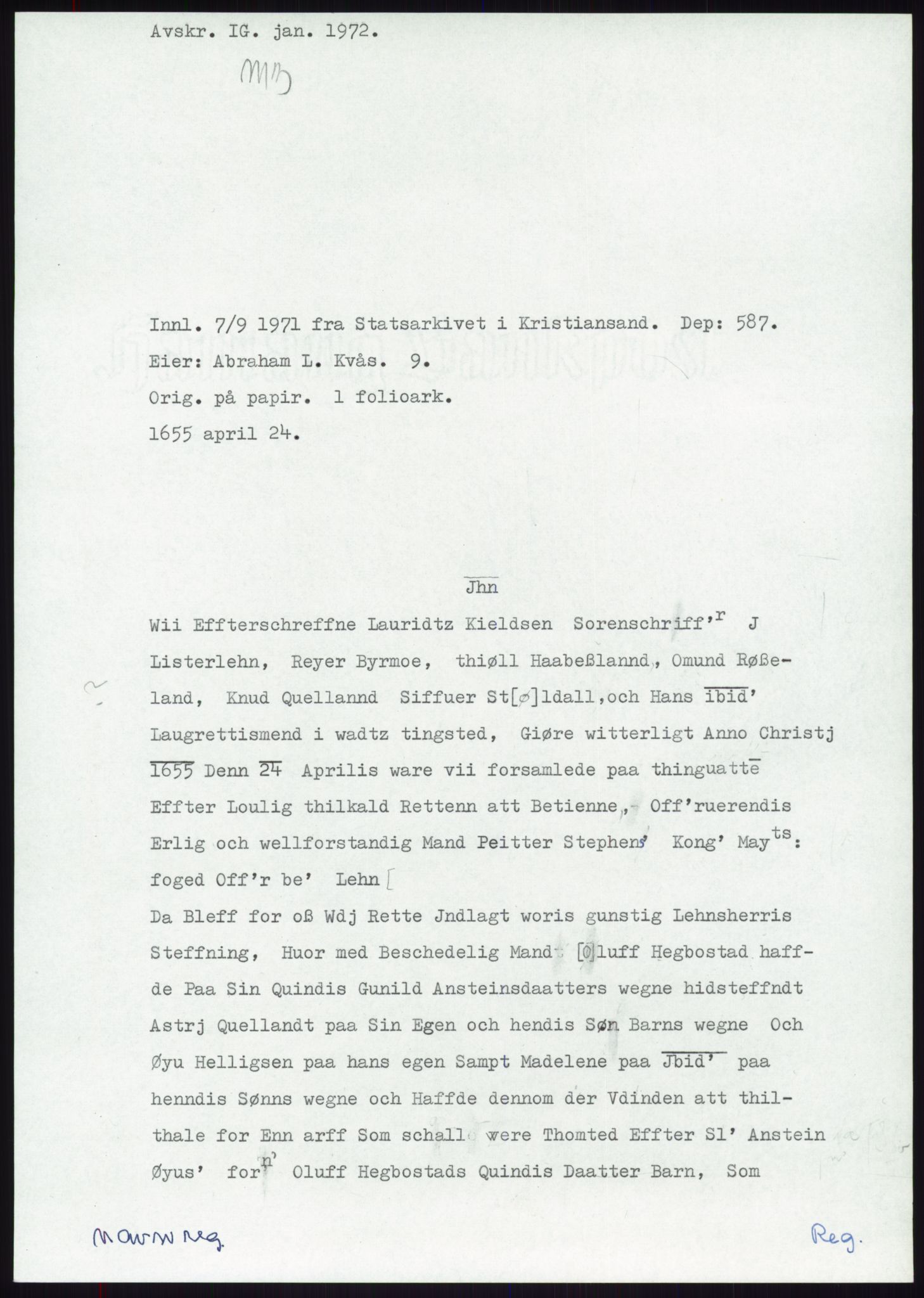 Samlinger til kildeutgivelse, Diplomavskriftsamlingen, AV/RA-EA-4053/H/Ha, p. 1902